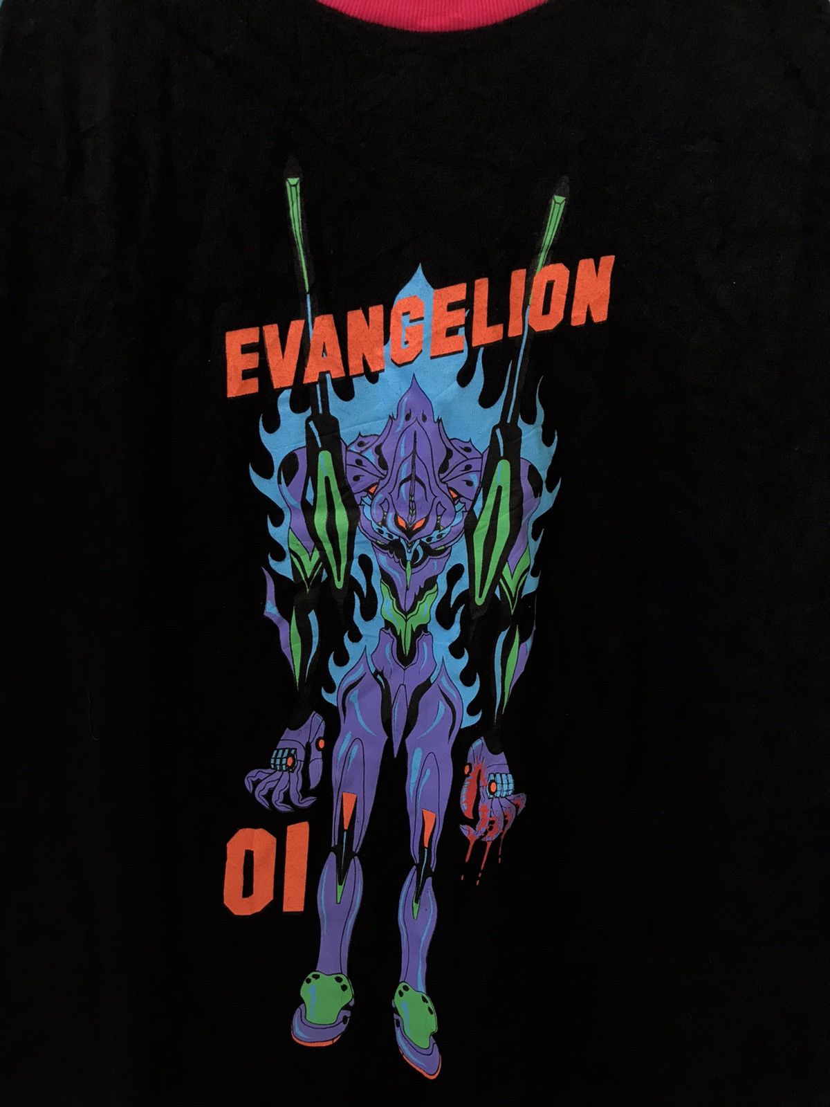 Anime Evangelion Tshirt Raglan Size US M / EU 48-50 / 2 - 2 Thumbnail