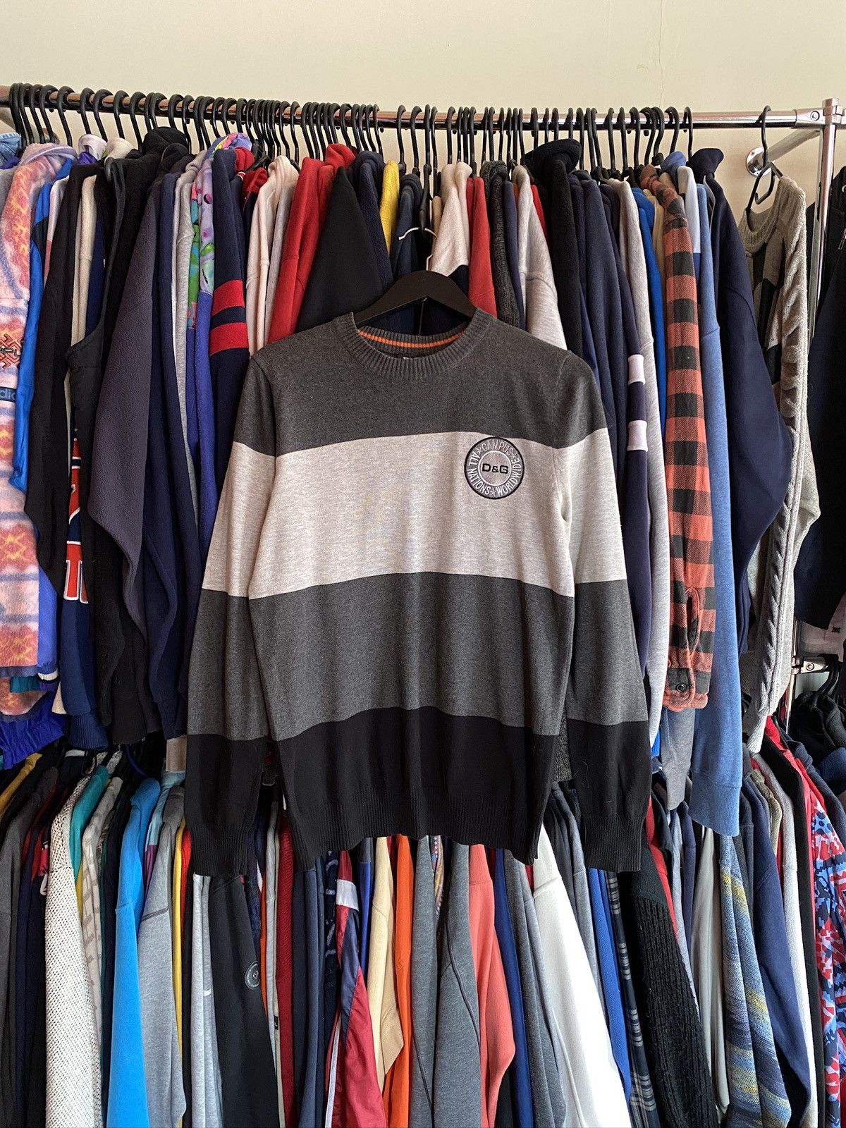 Dolce & Gabbana VINTAGE DOLCE & GABBANA STRIPED SWEATER Size US M / EU 48-50 / 2 - 1 Thumbnail
