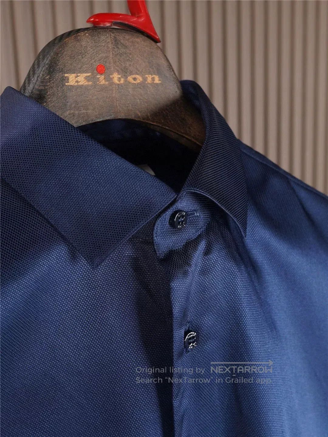 Zilli Navy Silk Shirt by Zilli. Size US M / EU 48-50 / 2 - 2 Thumbnail