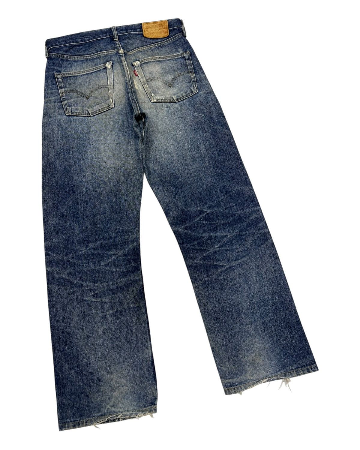 Junya Watanabe × Levi's Vintage Levis Big E Redline Selvedge Jeans Distressed Denim Size US 32 / EU 48 - 6 Thumbnail