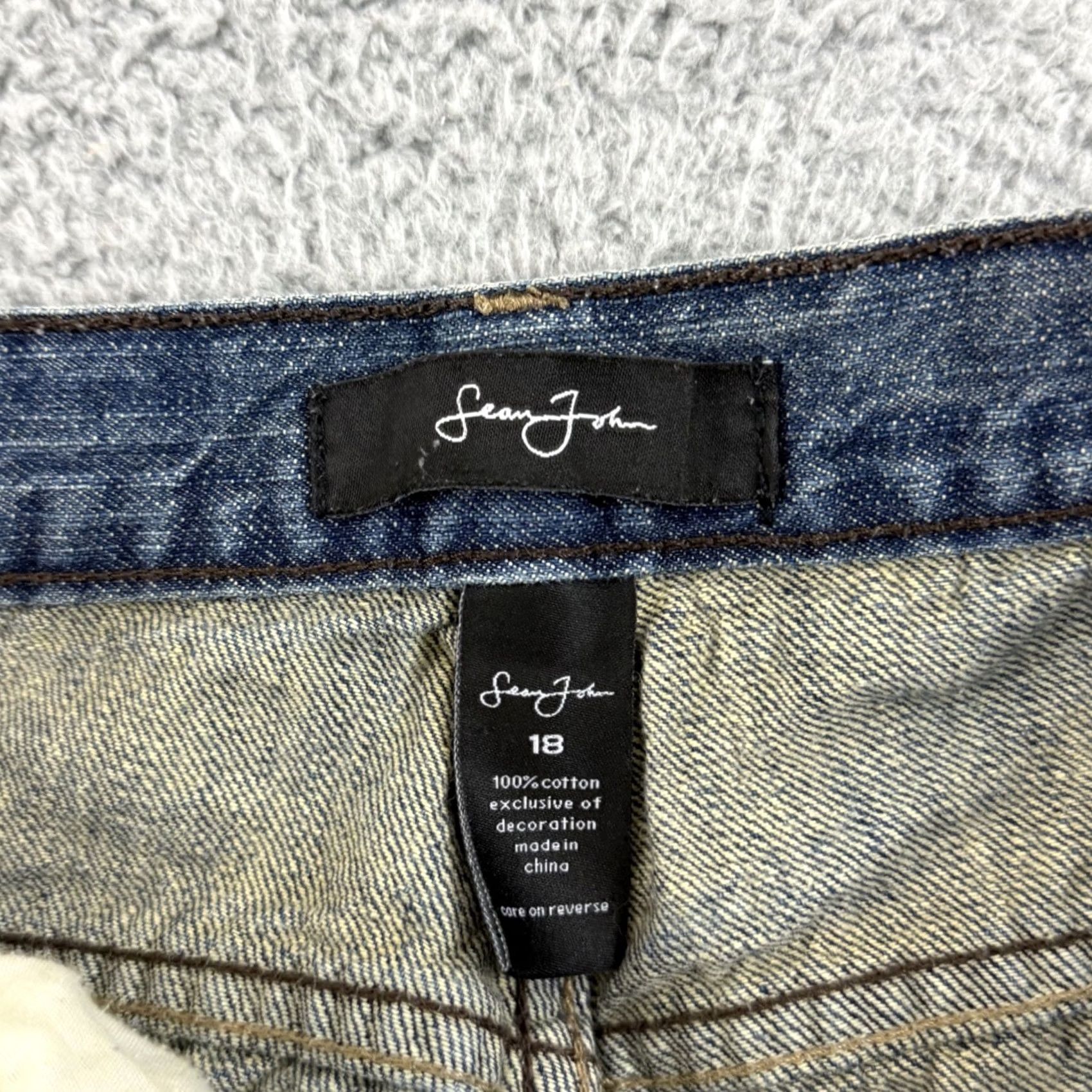 Sean John VINTAGE Sean John Jeans Mens 28x31 Wide-Leg Denim Blue 5-Pocket Grunge Hip Hop Size US 28 / EU 44 - 5 Thumbnail