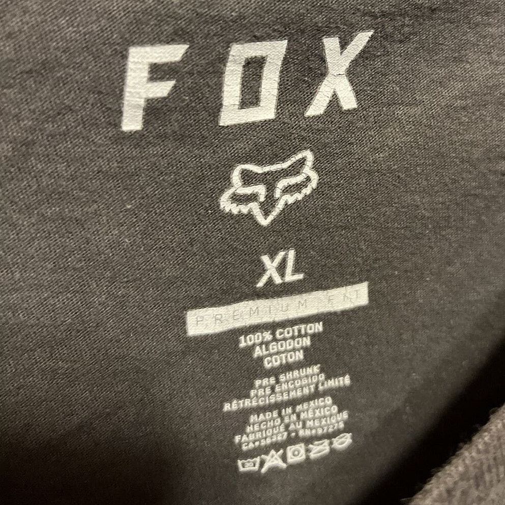 Fox Racing Fox mens XL Gray short sleeve premium cotton Graphic T-Shirt Size US XL / EU 56 / 4 - 3 Thumbnail