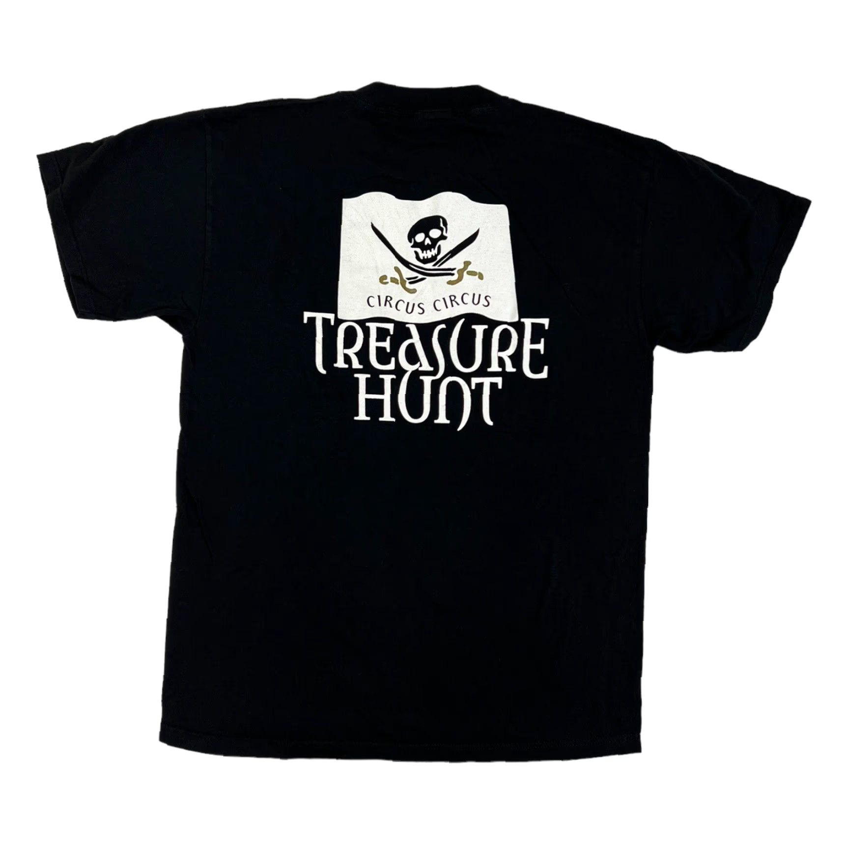 Tultex VINTAGE Circus Circus Casino T-Shirt Tultex Size L Black 90s Mens Short Sleeve Crew Neck Cotton Treasure Hunt Las Vegas Size US L / EU 52-54 / 3 - 2 Thumbnail