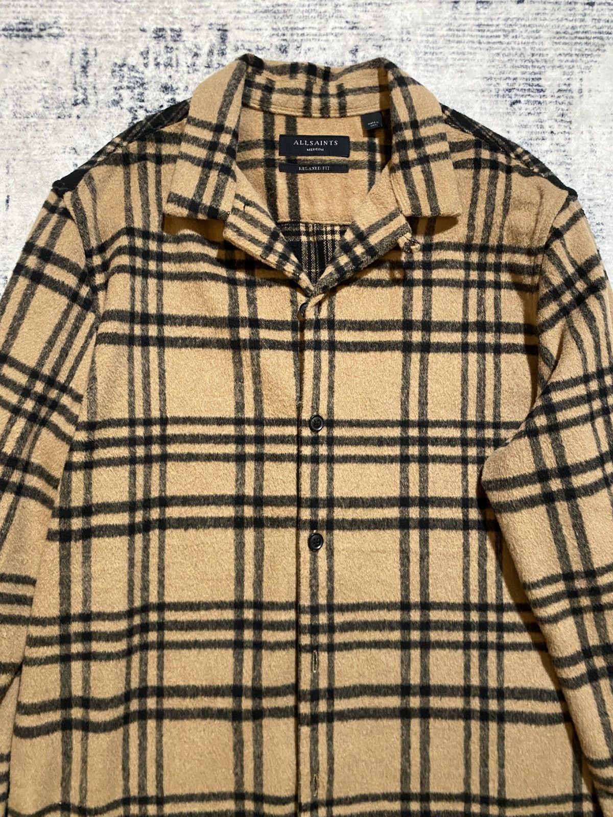 Allsaints Allsaints Statland L/S Wool Flannel Shirt Sz Medium Size US M / EU 48-50 / 2 - 1 Thumbnail