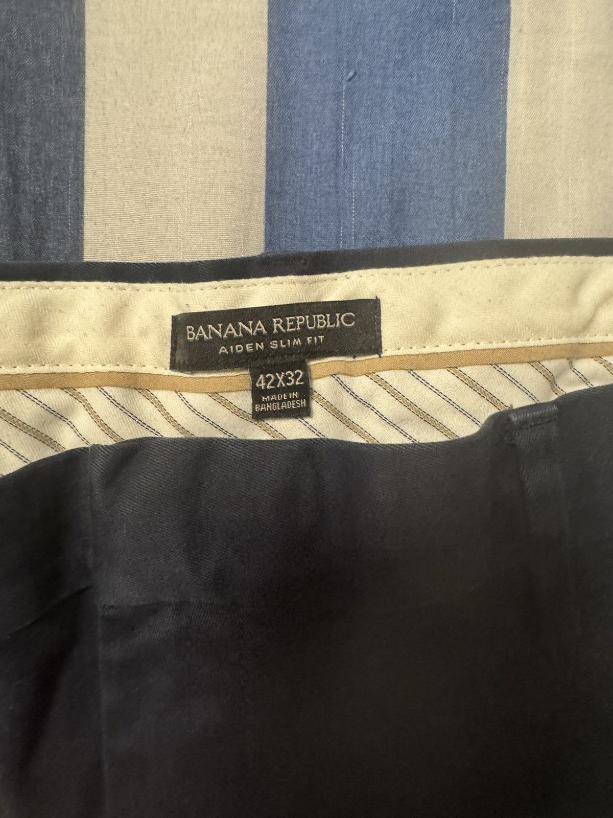 Banana Republic Banana Republic Slim Rapid Movement Chino Navy Blue Size US 42 / EU 58 - 5 Thumbnail