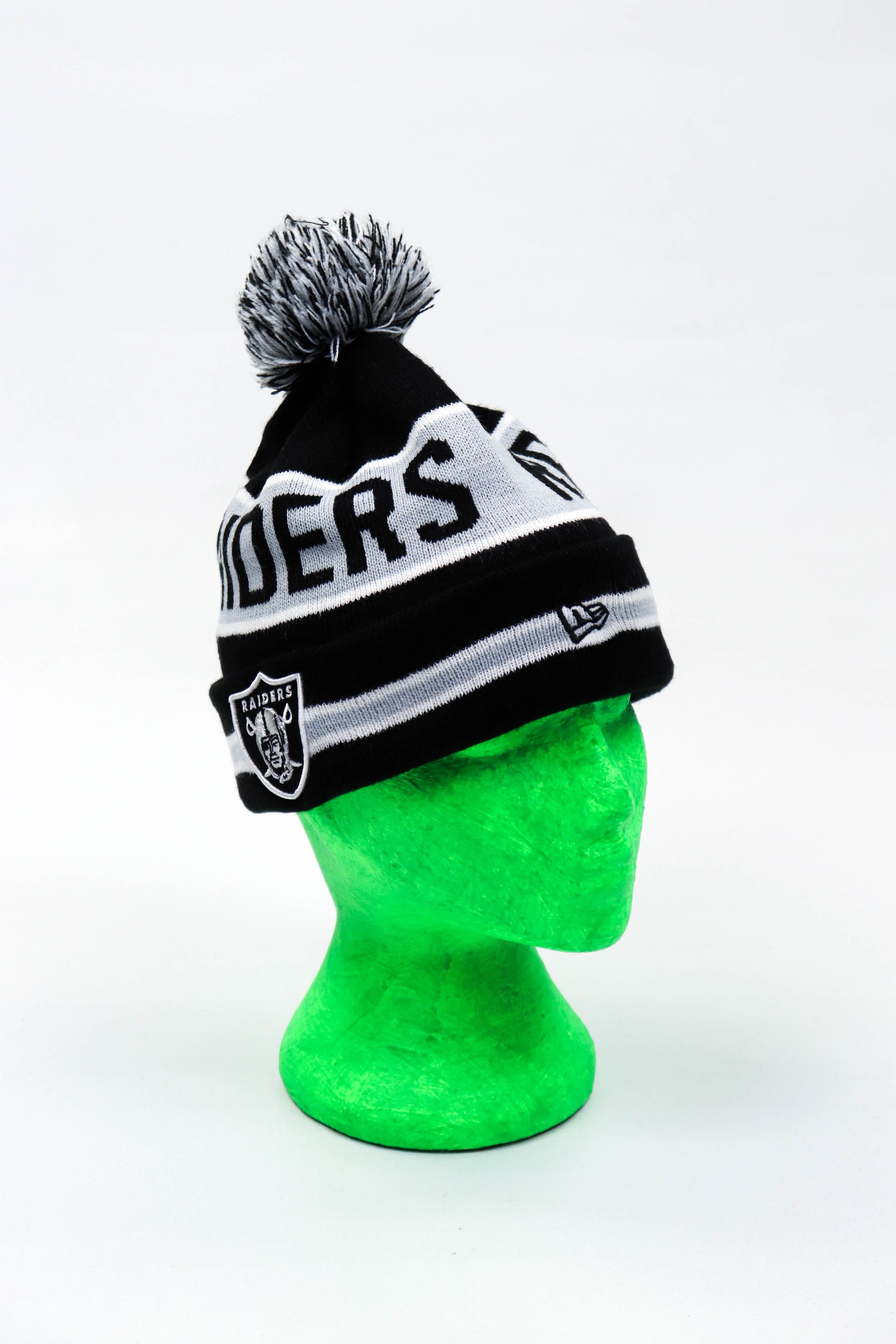NFL New Era Oakland Raiders NFL Vintage Striped Beanie Hat Size ONE SIZE - 2 Thumbnail