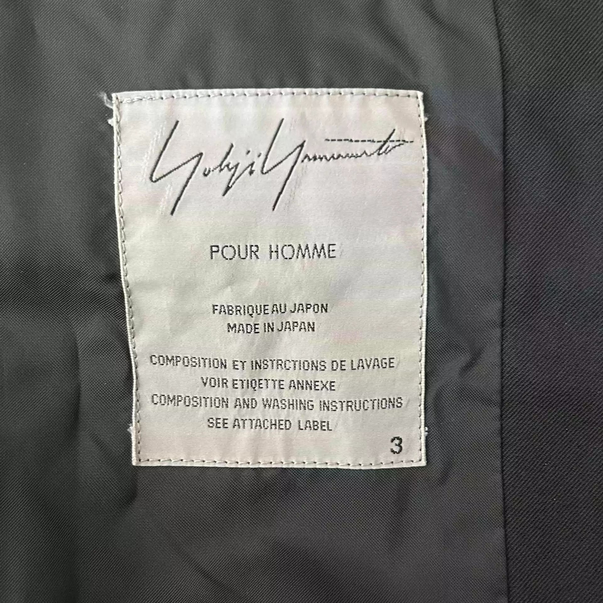 Yohji Yamamoto Yohji Yamamoto 00aw high Pin Wool Blazer-2505 Size US L / EU 52-54 / 3 - 4 Thumbnail