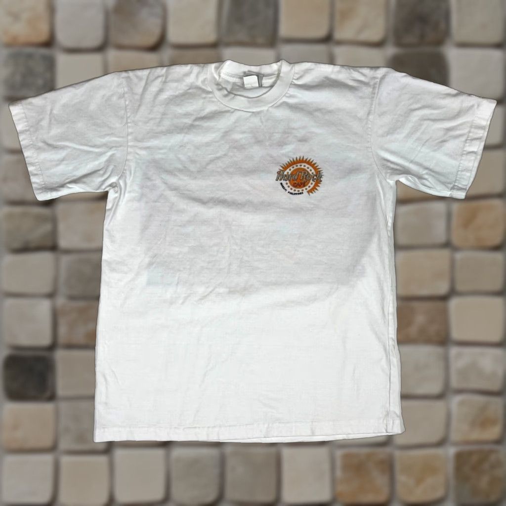 Hard Rock Cafe VINTAGE Hard Rock Cafe Shirt Unisex Adults M Makati Philippines 2001 T-Shirt White Cotton Graphic Rock Size: M Size US M / EU 48-50 / 2 - 1 Thumbnail