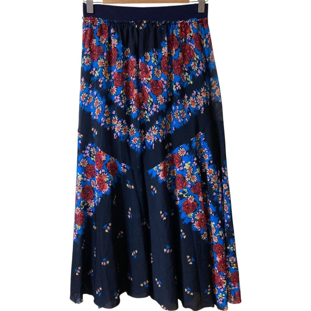 Other Other Vivienne Tam Flower Print Power Net Flare Skirt Others Skirts DUTY FREE for USA Size ONE SIZE - 1 Thumbnail