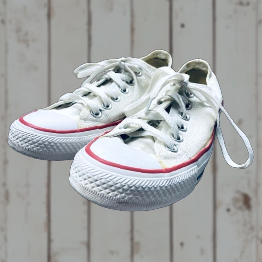 Converse VINTAGE Converse CHUCK TAYLOR All Star Low Top Mens 4.5 Womens 8.5 Canvas Sneakers 1408 Size M / US 6-8 / IT 42-44 - 1 Thumbnail