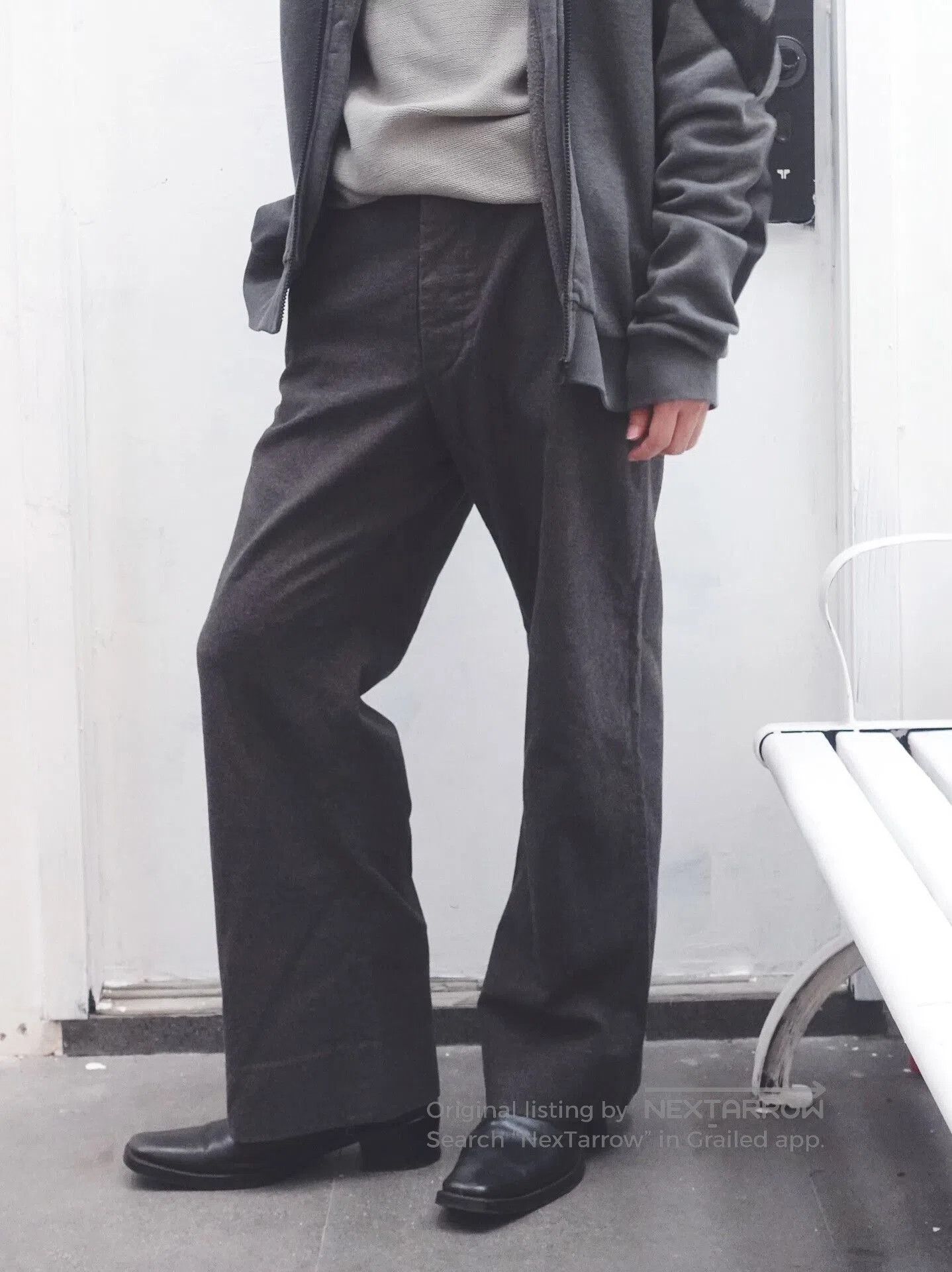 Maison Margiela Maison Martin Margiela Mouse Skin Flared Pants. Size US 38 / EU 54 - 2 Thumbnail