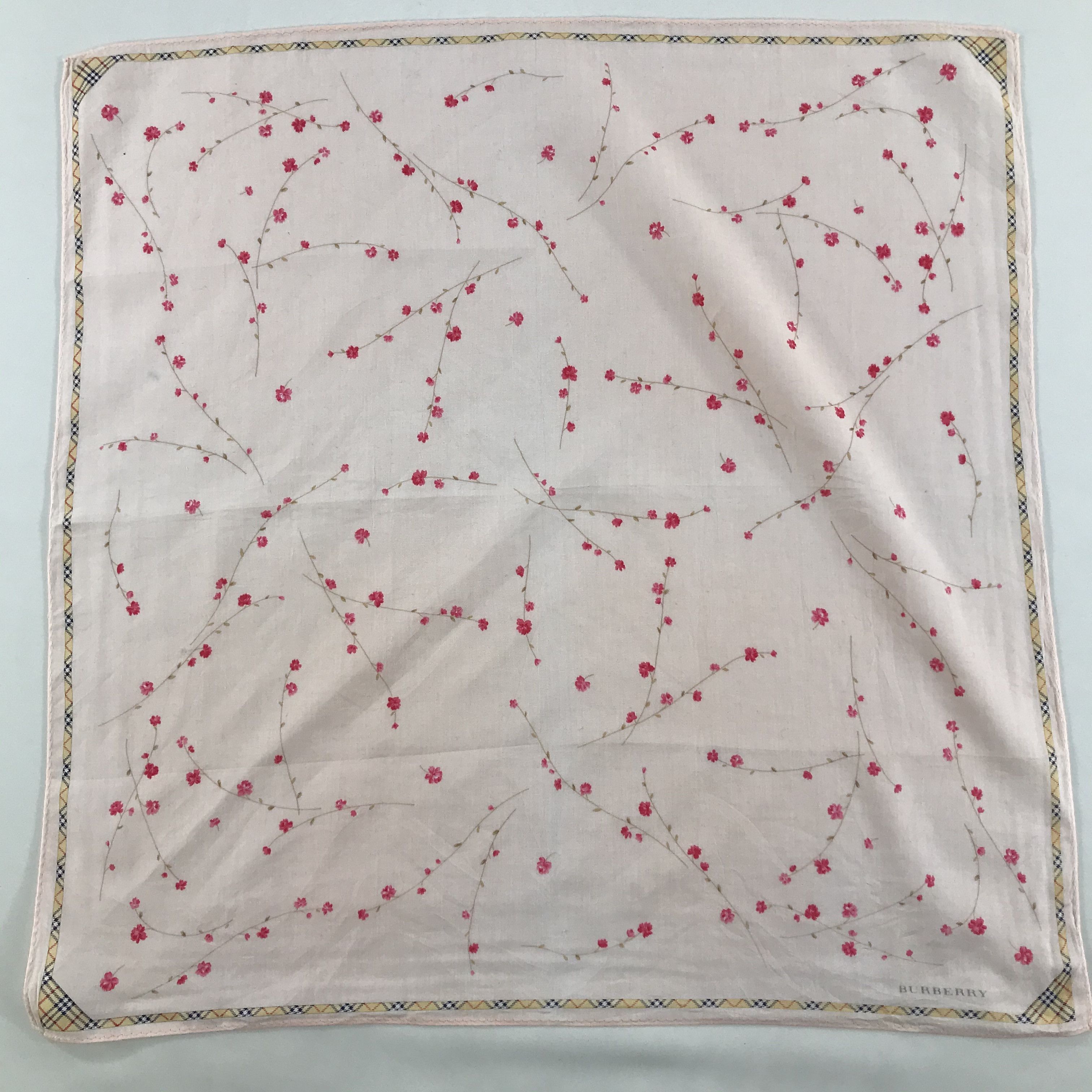 Burberry × Vintage Burberry Bandana / Handkerchief / Neckerchief - S1462 Size ONE SIZE - 1 Thumbnail