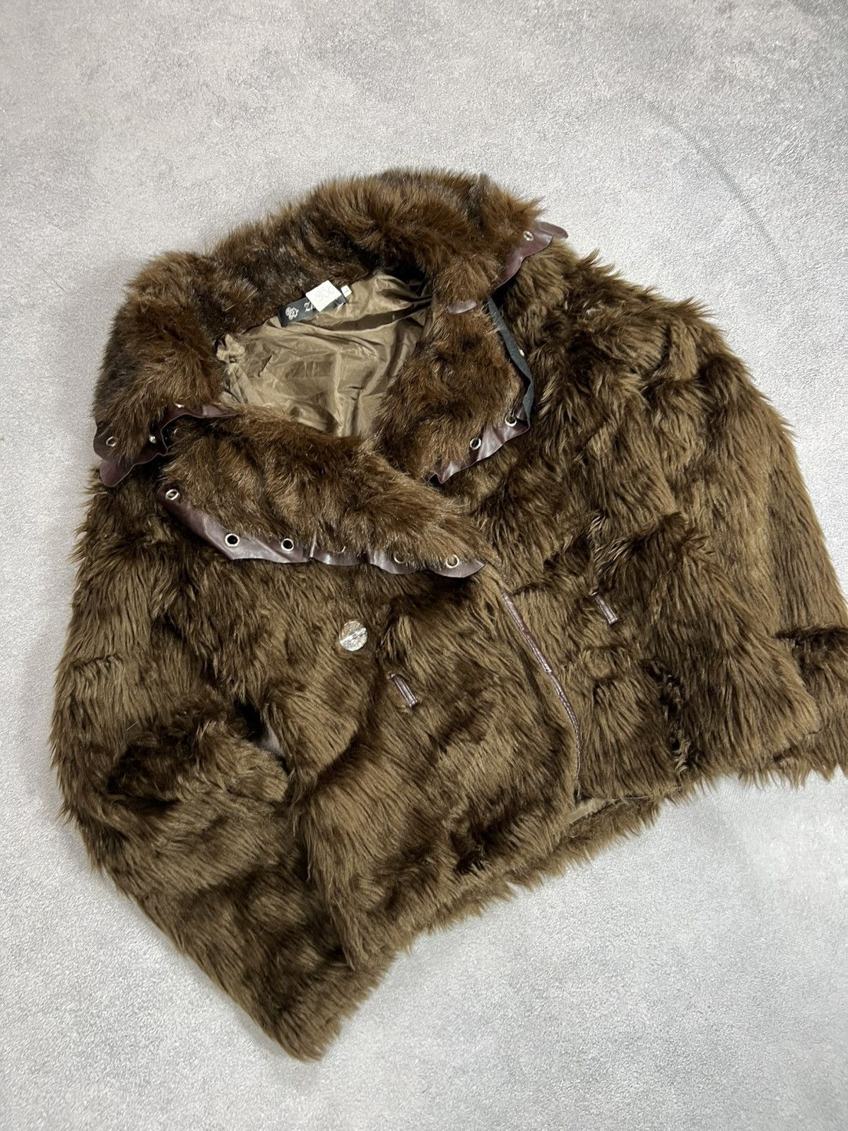 Vintage RARE vintage faux fur BARBIE CROPPED coat jacket Y2K Size US S / EU 44-46 / 1 - 4 Thumbnail