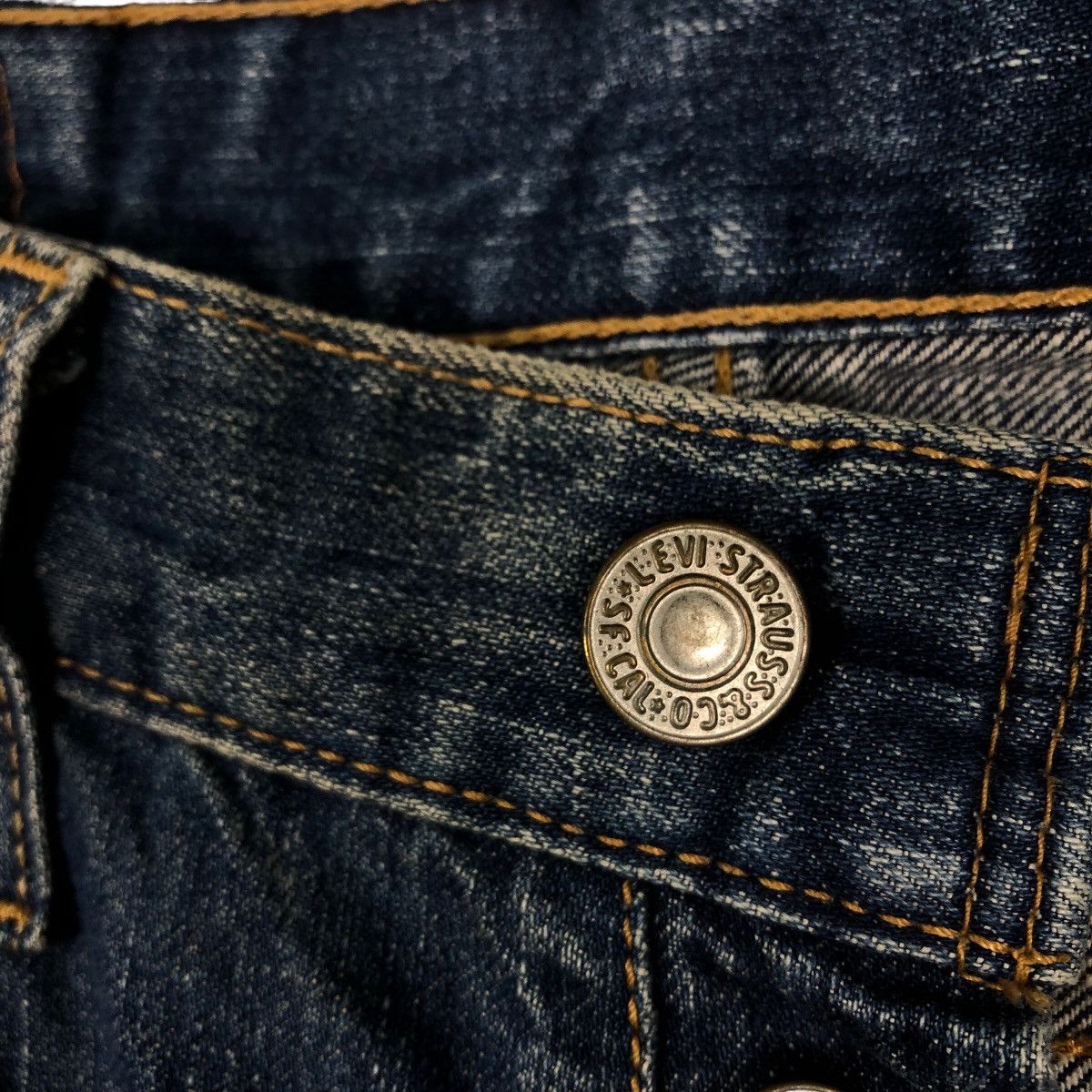 Levi's 🔥Vintage Levi’s 501 Butterfly Button Denim Jeans Size US 28 / EU 44 - 18 Thumbnail