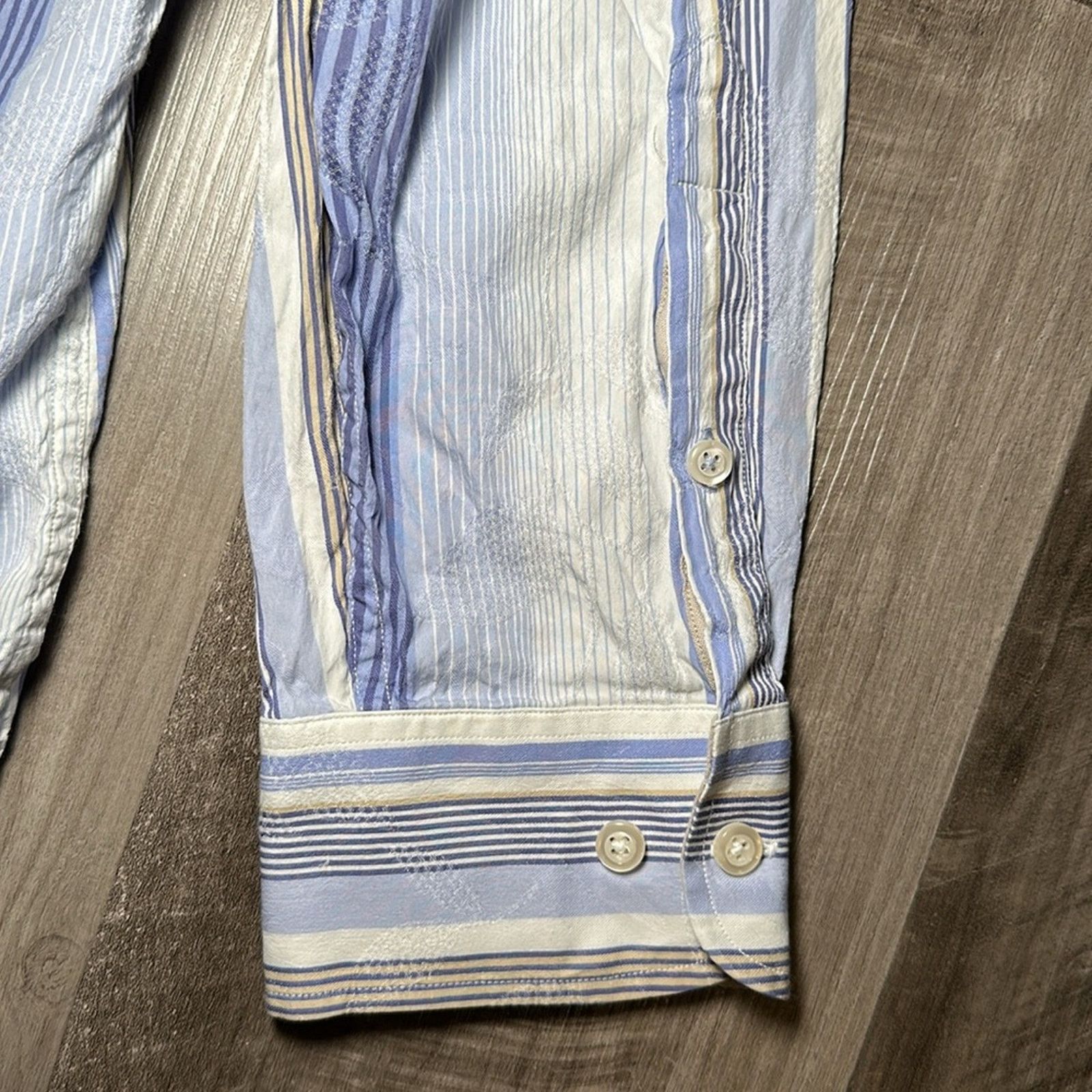 Tommy Bahama Tommy Bahama Silk Blend Striped Floral Long Sleeve - XL Size US XL / EU 56 / 4 - 4 Thumbnail