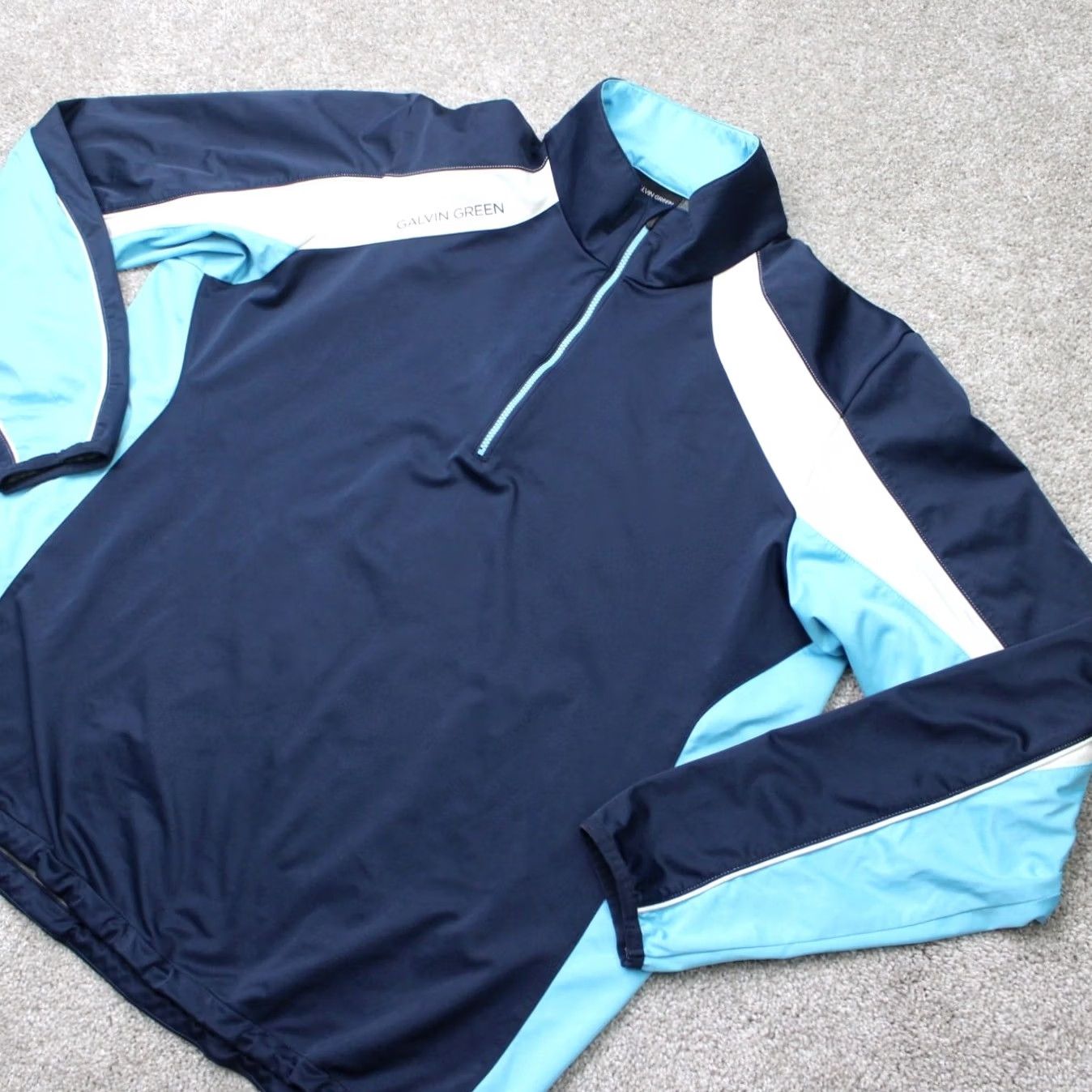 Galvin Green Galvin Green Jacket Mens Large Blue Gore Windstopper 1/4 Zip Golf Long Sleeve Size US L / EU 52-54 / 3 - 2 Thumbnail