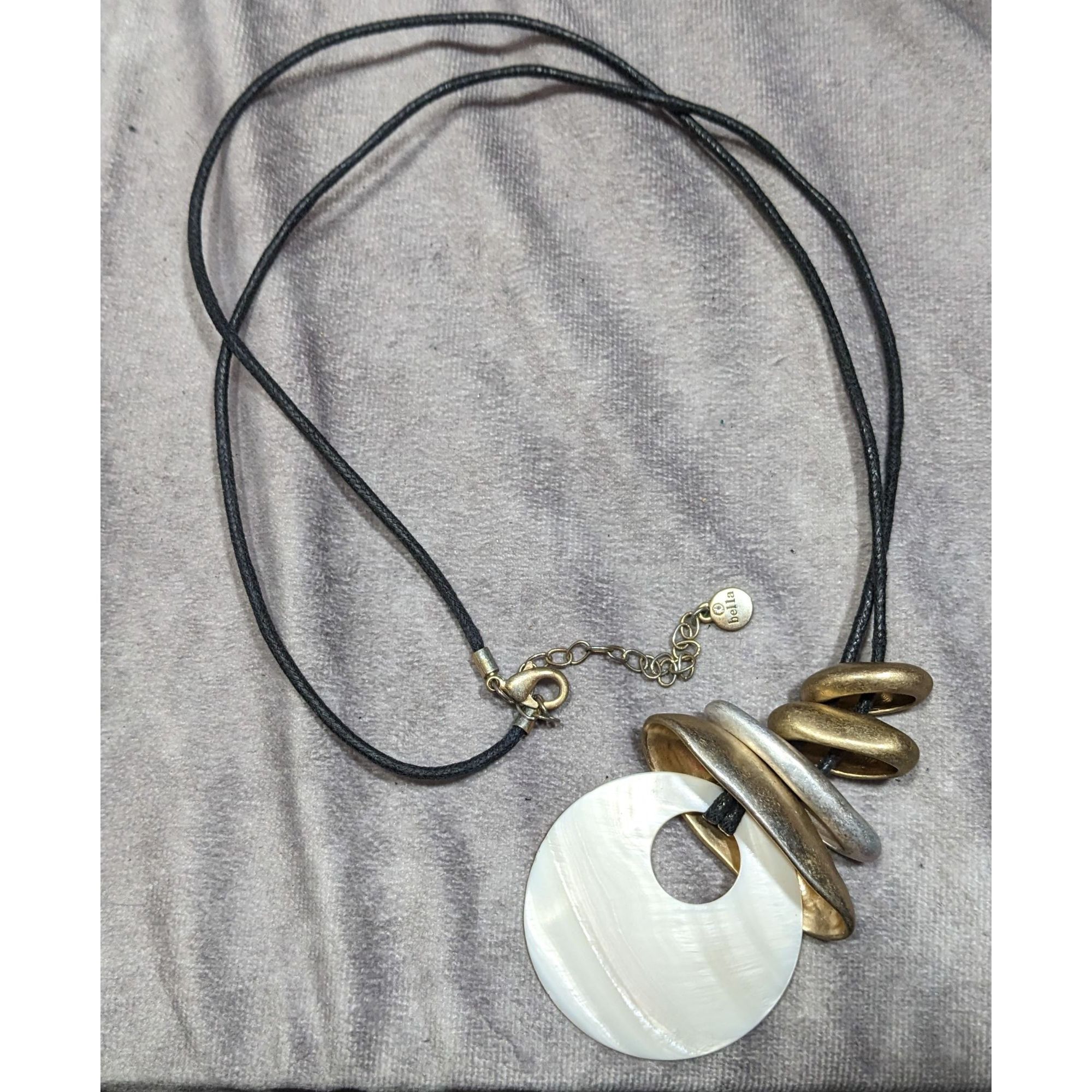 Other Bella And Jack Brutalist Mother Of Pearl And Metal Pendant N Size ONE SIZE - 5 Thumbnail