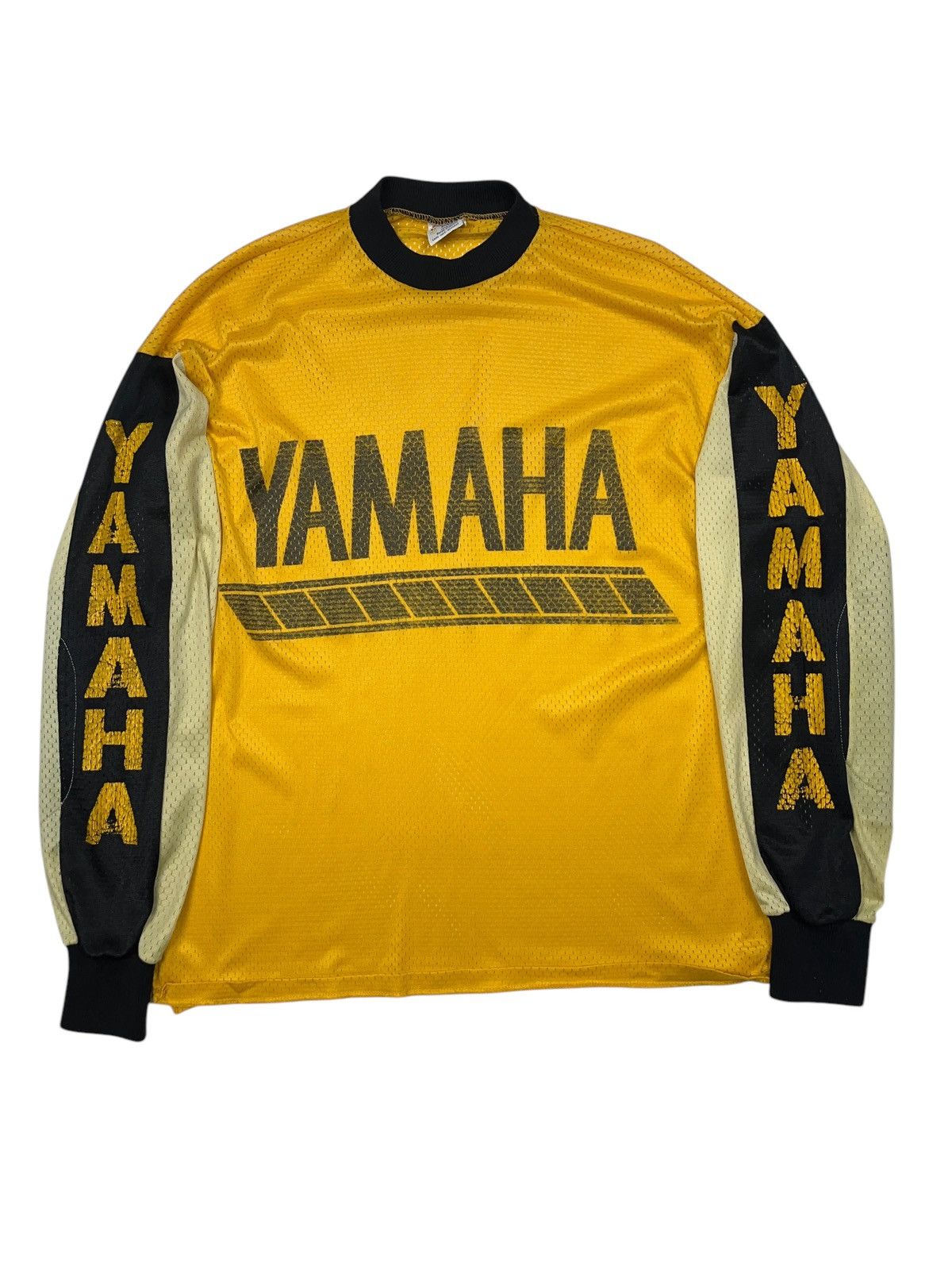 Vintage × Yamaha Vintage 70s Yamaha Motorcross Mesh Jersey Malcolm Smith Size US M / EU 48-50 / 2 - 7 Thumbnail