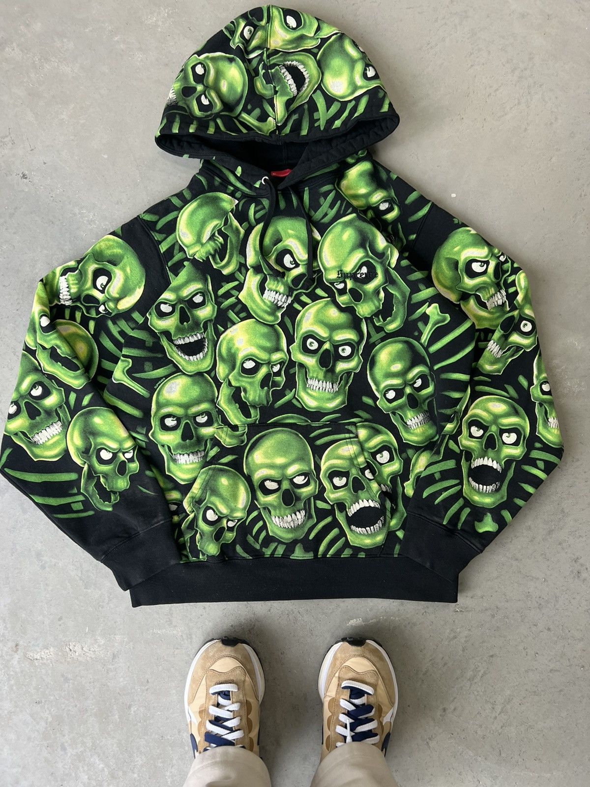 Supreme Supreme Skull pile Hoodie S S18 Grailed