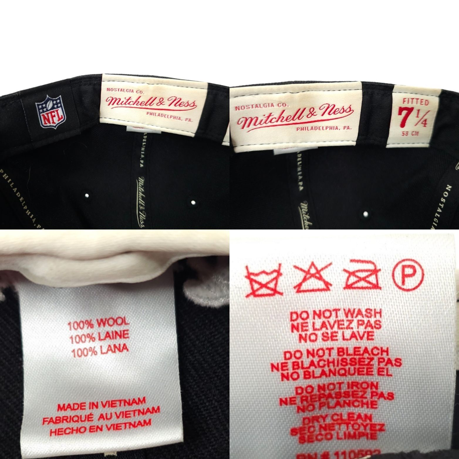 Mitchell & Ness Tennessee Titans NFL Fitted Wool Cap 7 1/4 Mitchell Ness Vtg Size ONE SIZE - 8 Thumbnail