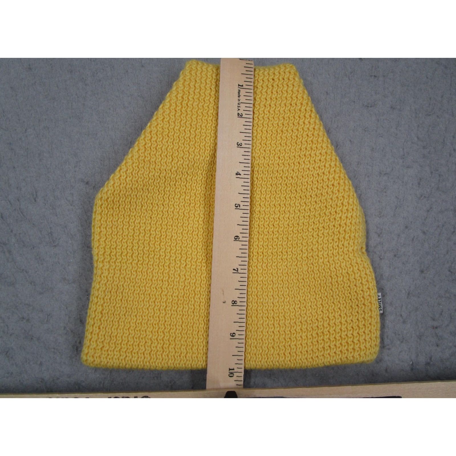 Vintage Smiley Parks Nevada Beanie Knit Wool Yellow Made USA Mens Winter Ski Cap Size ONE SIZE - 6 Thumbnail