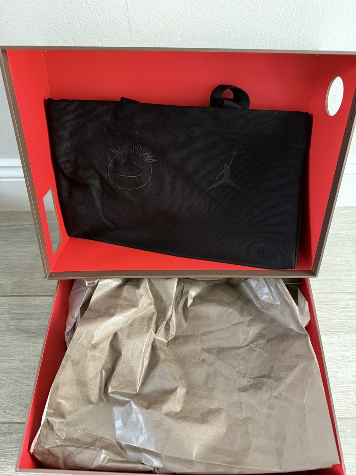 Jordan Brand × Travis Scott Travis Scott Jordan Jumpman Jack University Red Black Sz 12 Size US 12 / EU 45 - 10 Thumbnail