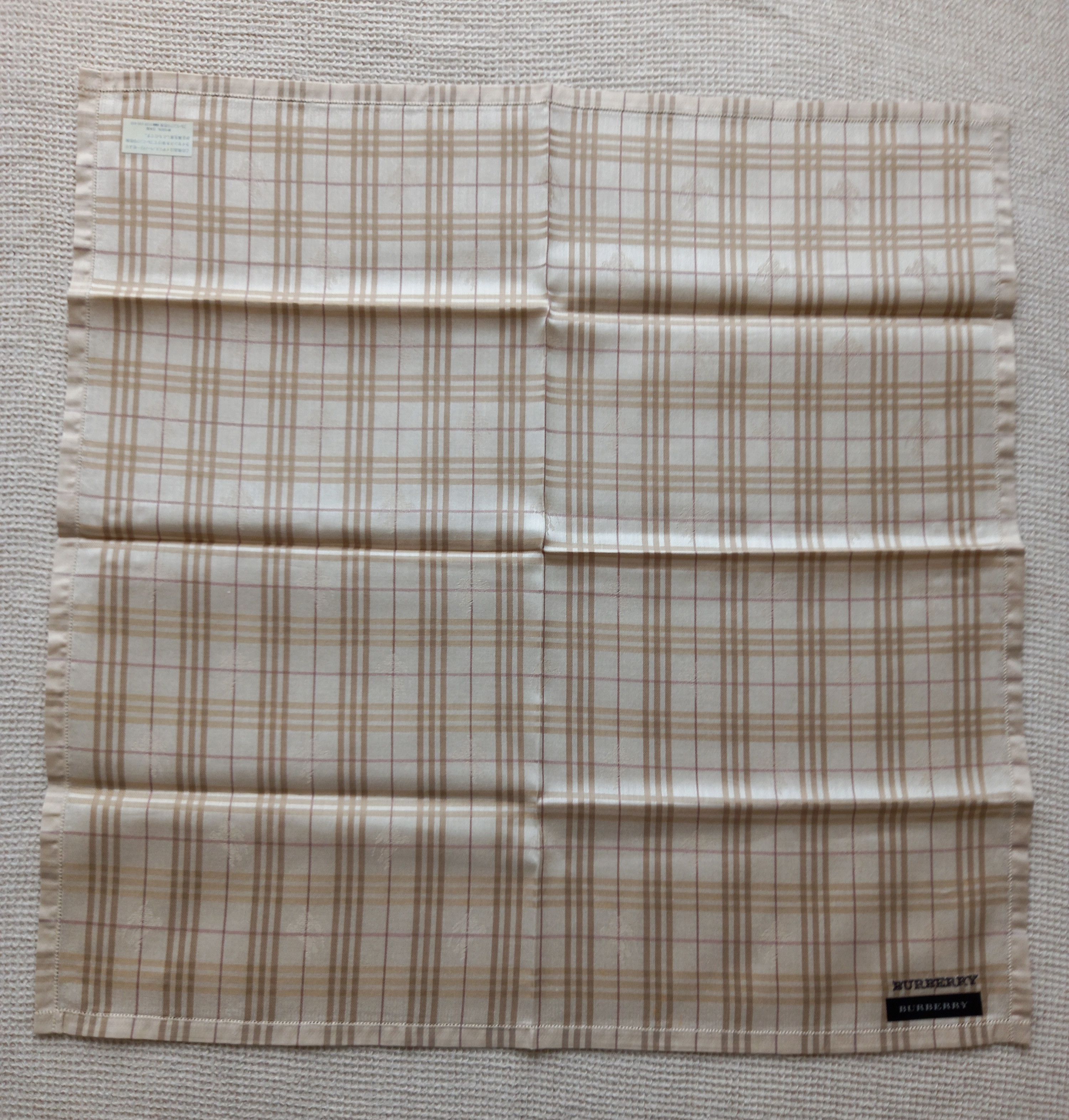 Burberry × Vintage Burberry Bandana/Handkerchief embroidery tartan Size ONE SIZE - 2 Thumbnail