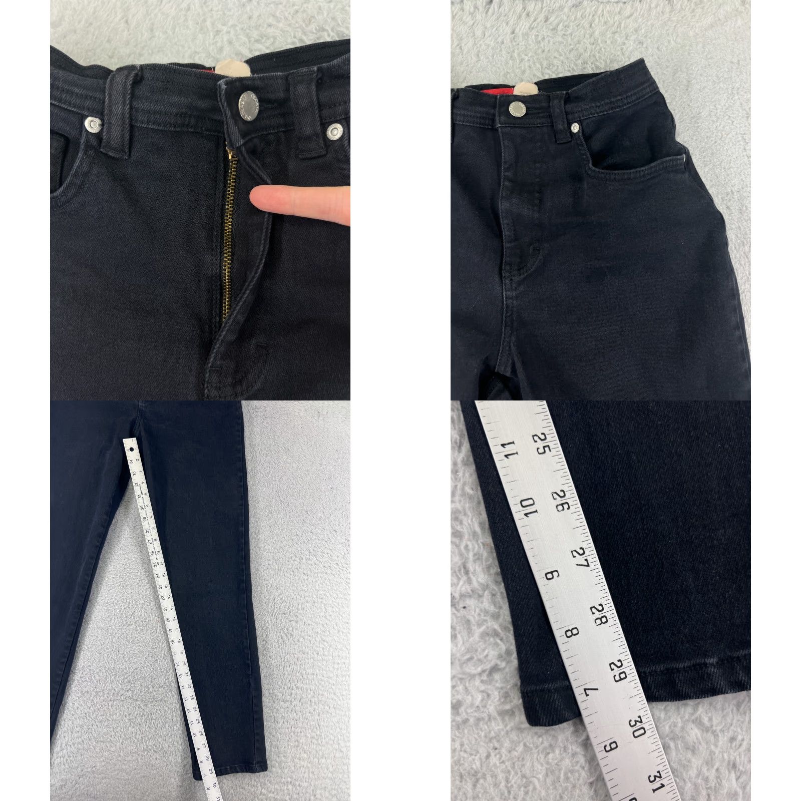 Gloria Vanderbilt Gloria Vanderbilt Jeans Womens 8 Black Denim Stretch Cotton Blend Straight Size 30" / US 8 / IT 44 - 8 Thumbnail