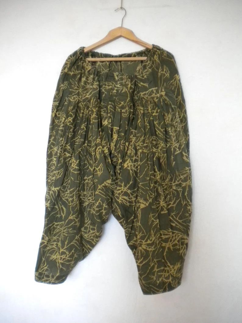 Other harem women`s pant, XL XXL, drop crotch thai oriental pants Size 27" / US 4 / IT 40 - 6 Thumbnail