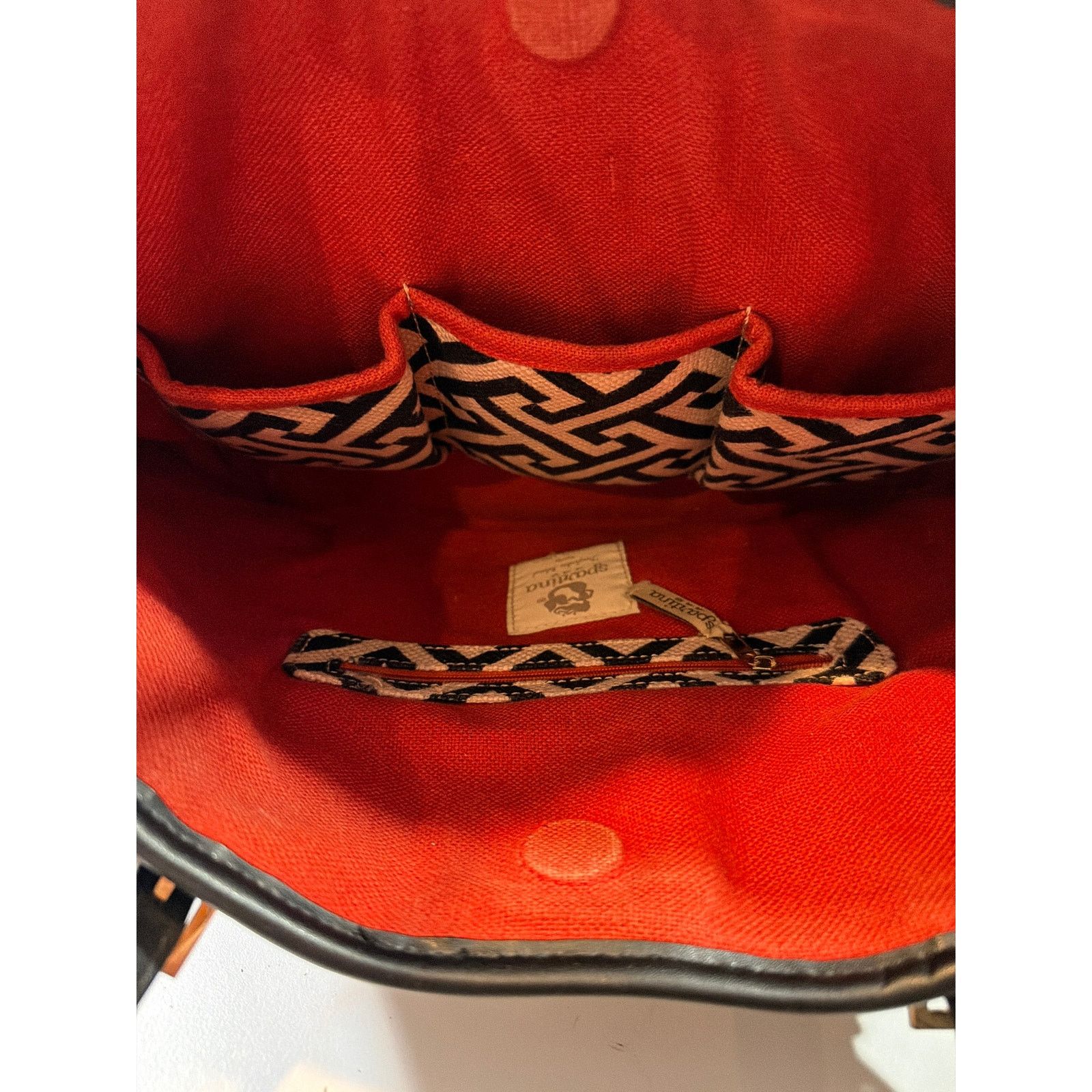 Other Spartina 449 labyrinth maze Black Canvas Island Tote Large Size ONE SIZE - 3 Thumbnail