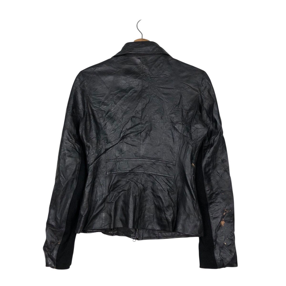 Japanese Brand 📌Vintage Soft Leather Biker Jacket Protein Cafe Racer Size M / US 6-8 / IT 42-44 - 9 Thumbnail