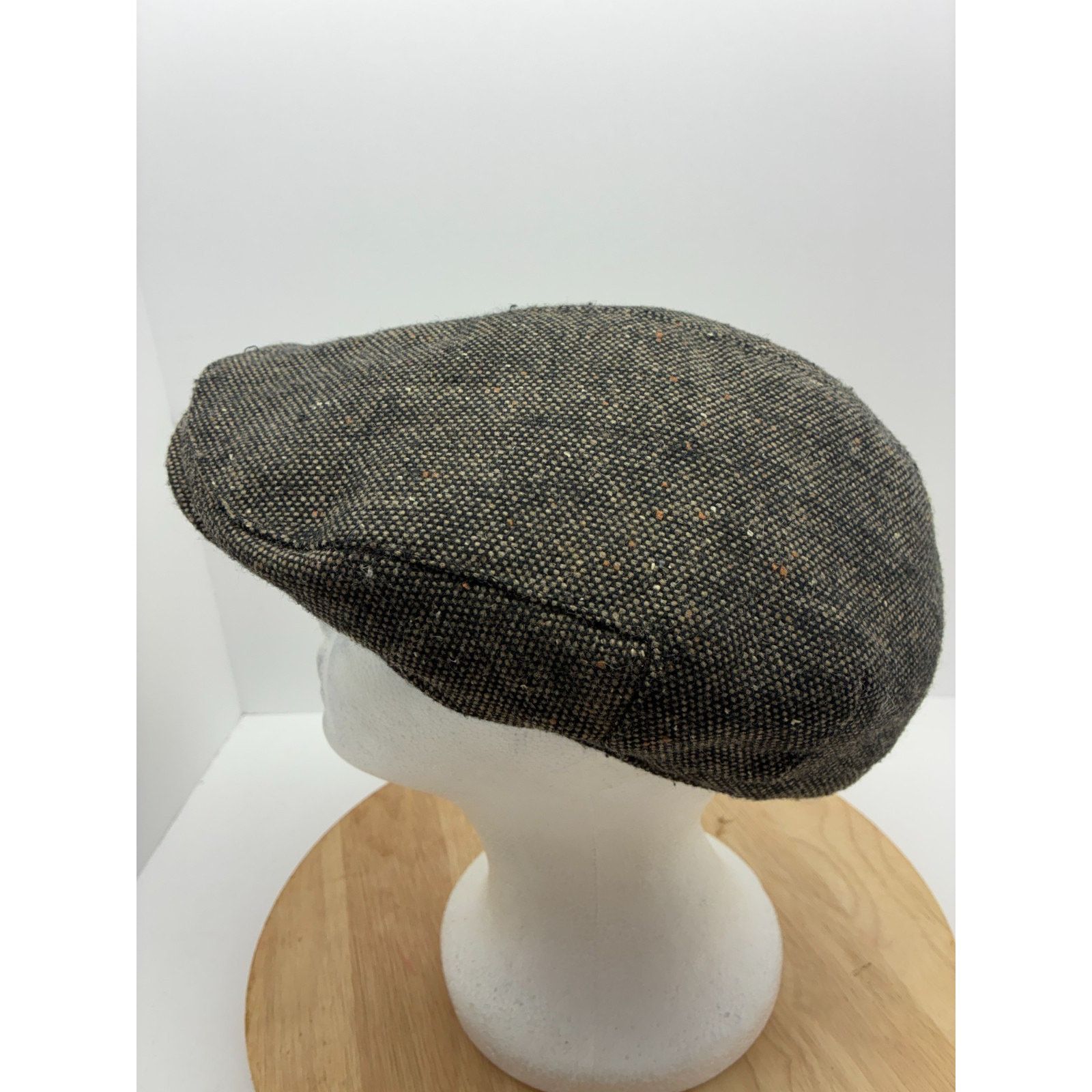 Dockers Dockers Distressed Ivy Cap L/XL Brown Wool Blend Newsboy Hat Size ONE SIZE - 8 Thumbnail