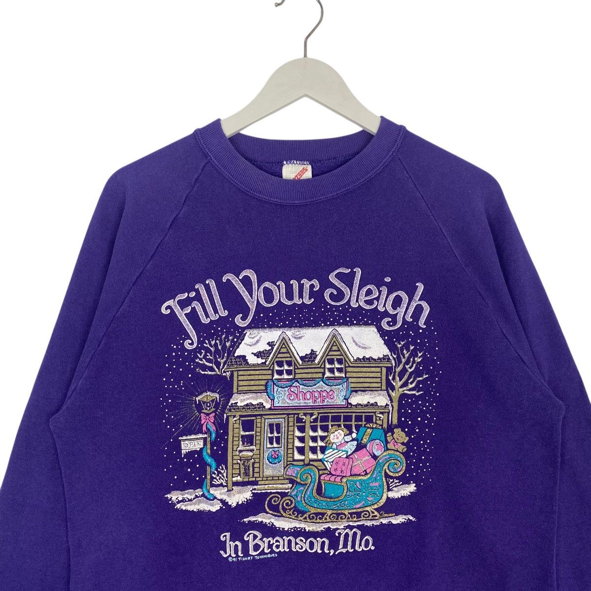 Other Vintage Jerzees Big Logo Printed Crewneck Purple Size L Size US L / EU 52-54 / 3 - 4 Thumbnail