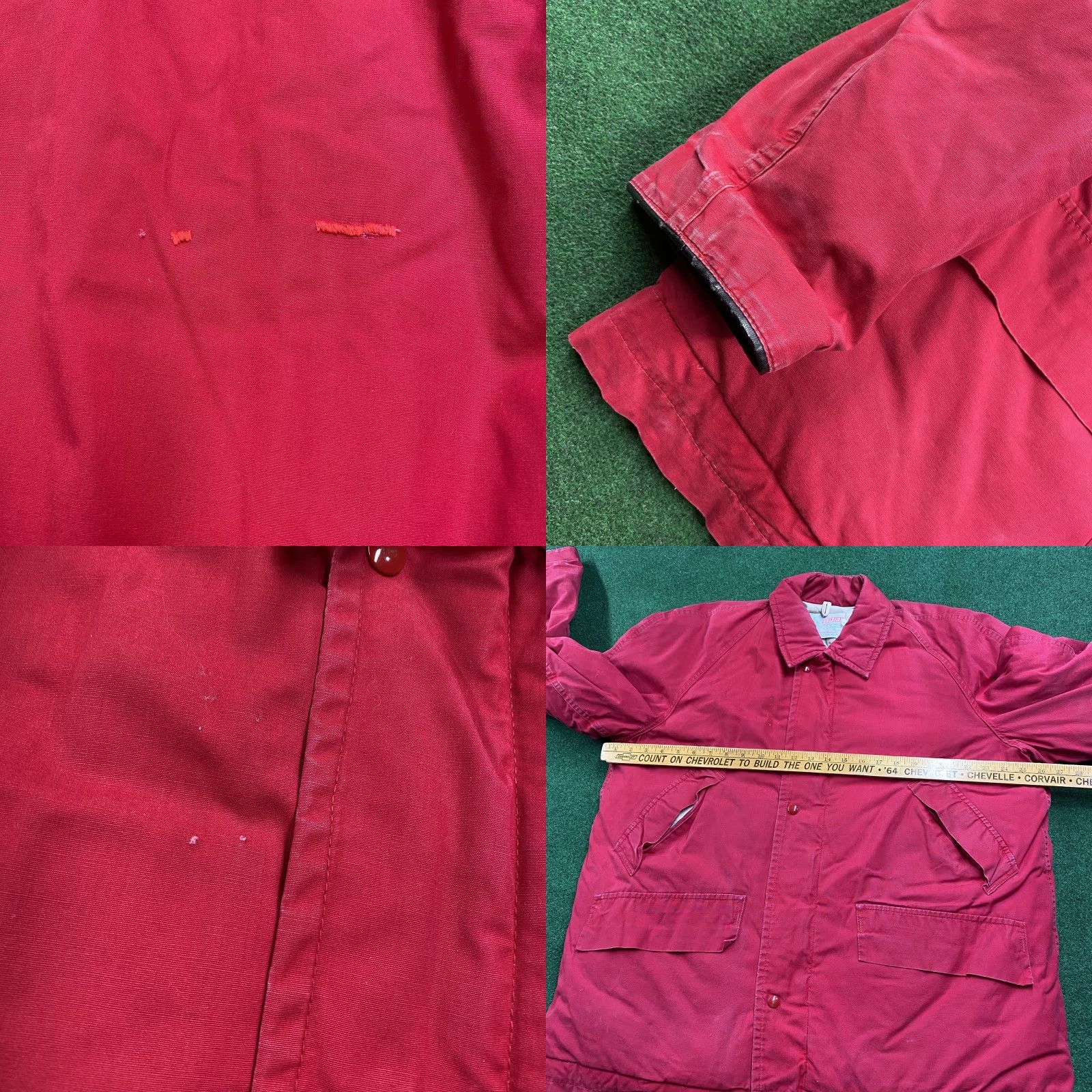 Vintage VINTAGE Unbranded Puffer Jacket Mens XL Red 50S Goose Down Quilted Parka Coat USA Jacket Size US XL / EU 56 / 4 - 8 Thumbnail