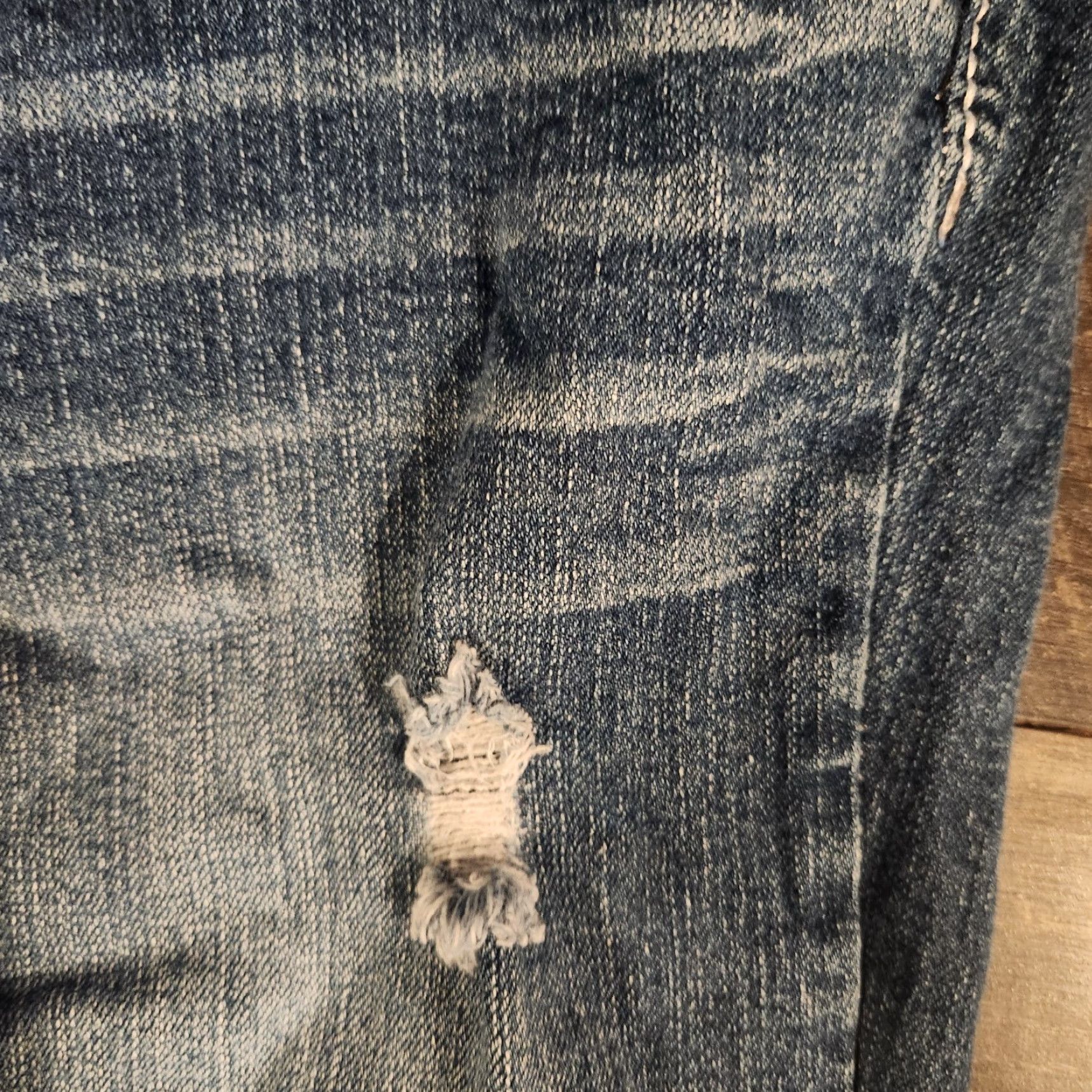 Vintage Ariya Jeans Jeans Tr Release: Woman's Distressed Flair Boot Cut Sz 7 Embroidered Flap Pocket Denim Blue Regular Women Size 28" / US 6 / IT 42 - 7 Thumbnail