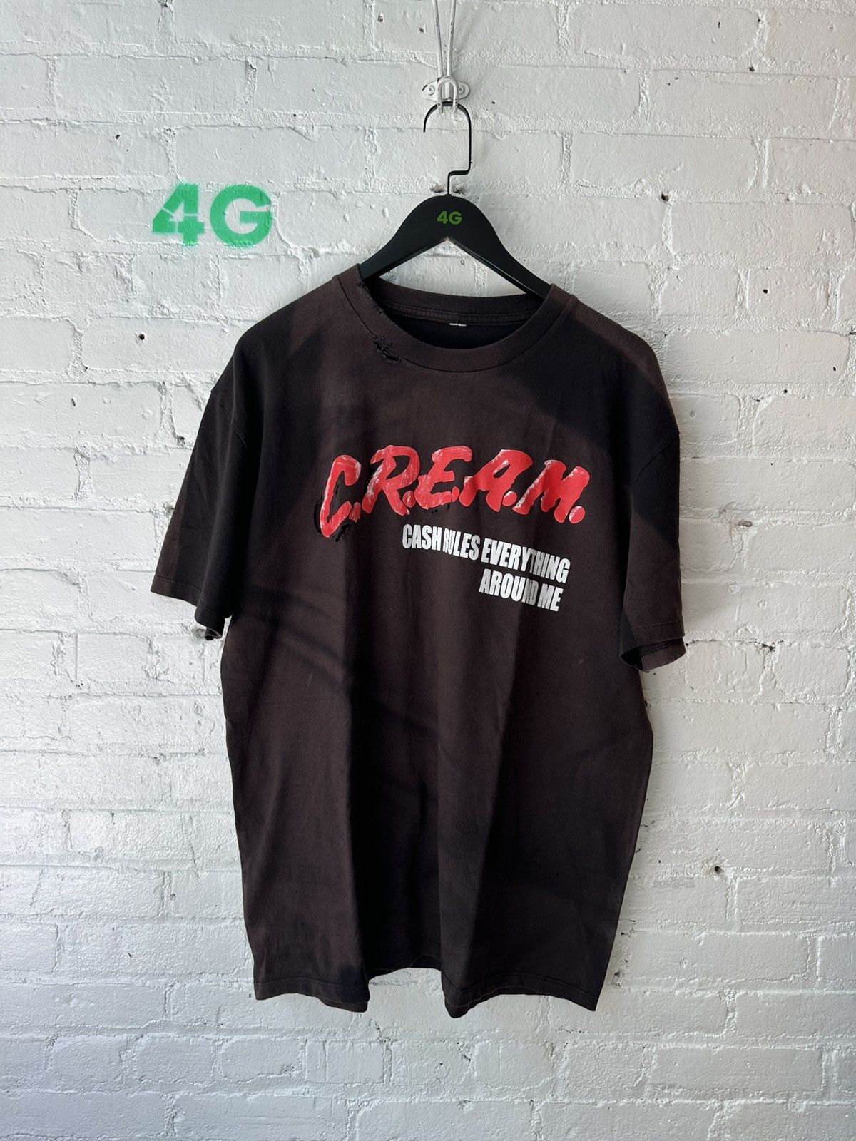 Band Tees Vintage faded Wu Tang CREAM tee Size US L / EU 52-54 / 3 - 1 Thumbnail