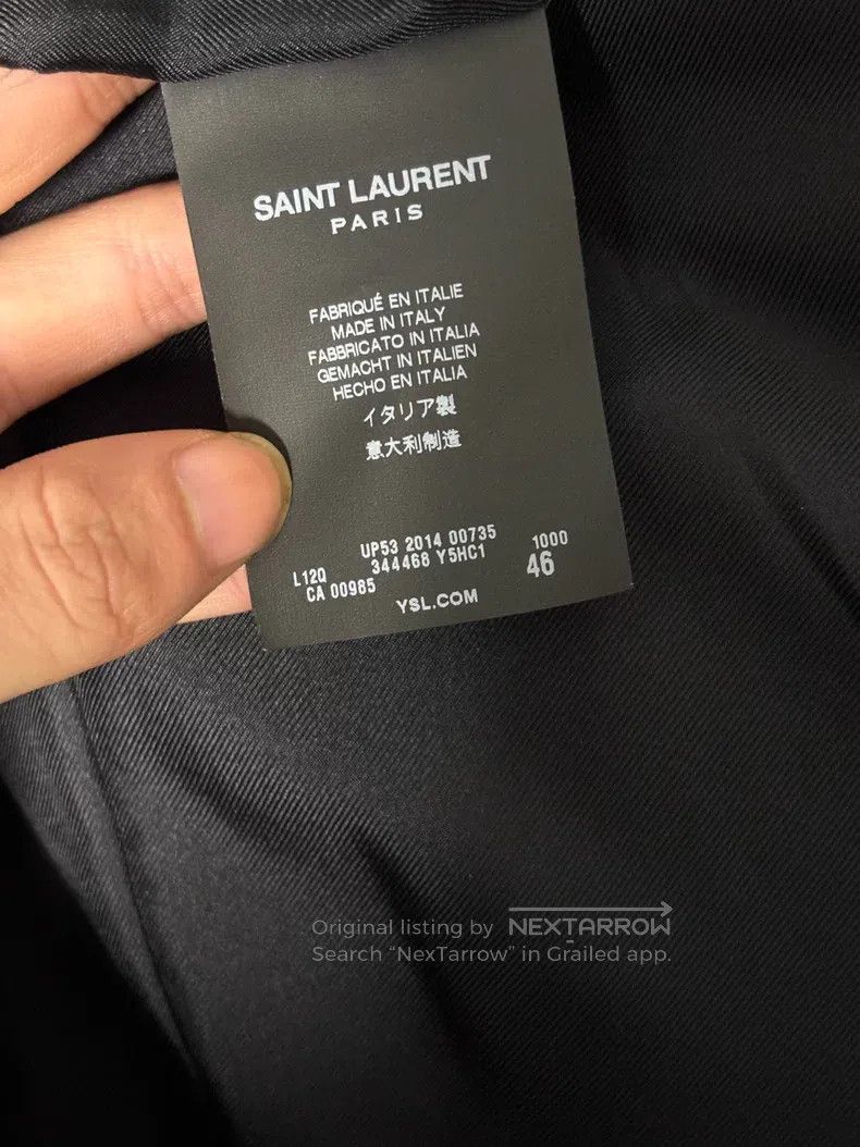 Saint Laurent Paris Saint Laurent Paris Black Full Leather Fringe Jacket Size US S / EU 44-46 / 1 - 9 Thumbnail