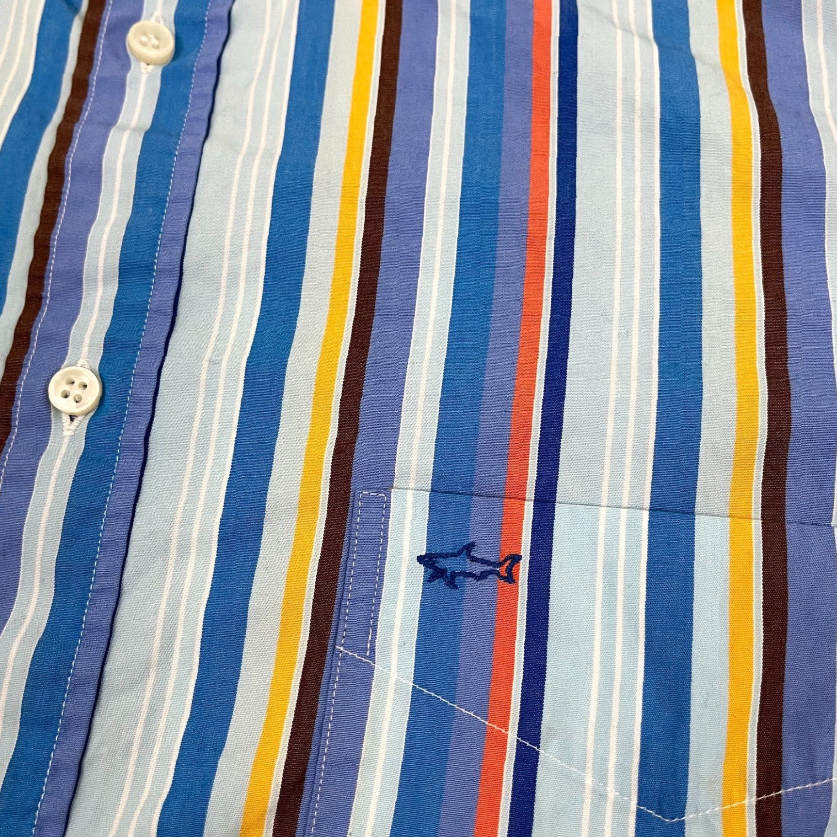 Paul & Shark Paul & Shark Yachting Shirt Button-Down Multicolor Striped Cotton Men Sz 40 Prep Button-Up Size US L / EU 52-54 / 3 - 2 Thumbnail
