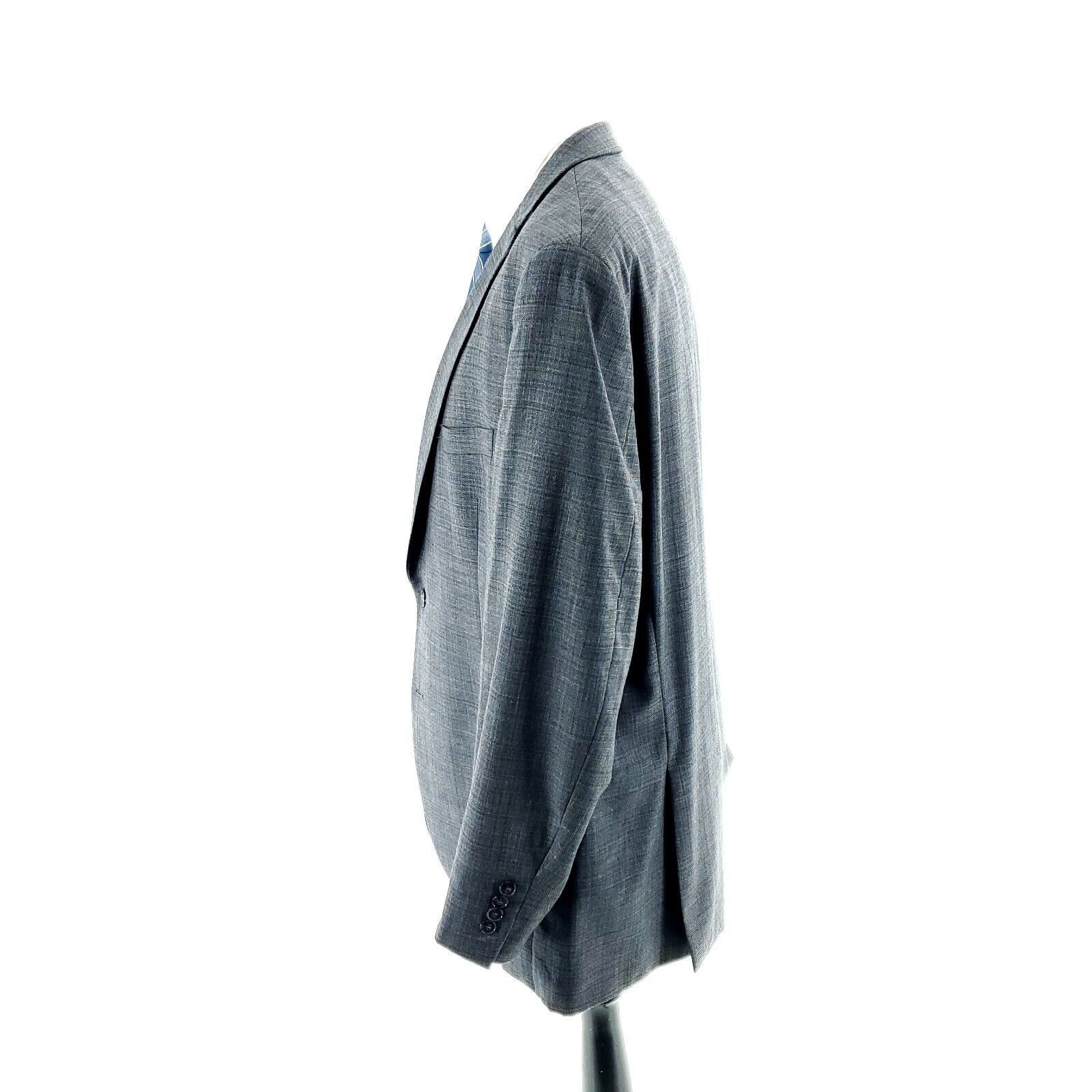 Calvin Klein Calvin Klein Wool 2 Button Blazer 46L Or Slim 48L Gray Shark Size 46L - 4 Thumbnail