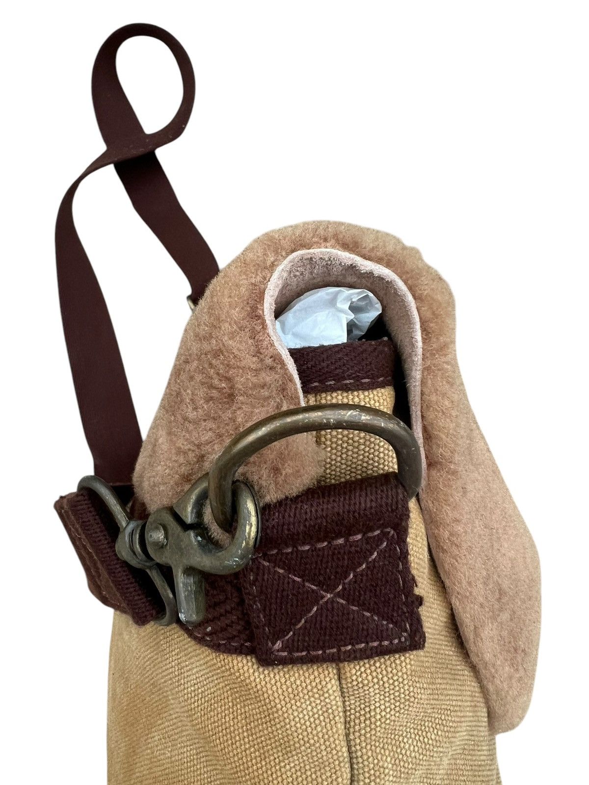 Frapbois Vintage Frapbois Japan Sheepskin Canvas Sling Bag Size ONE SIZE - 17 Thumbnail