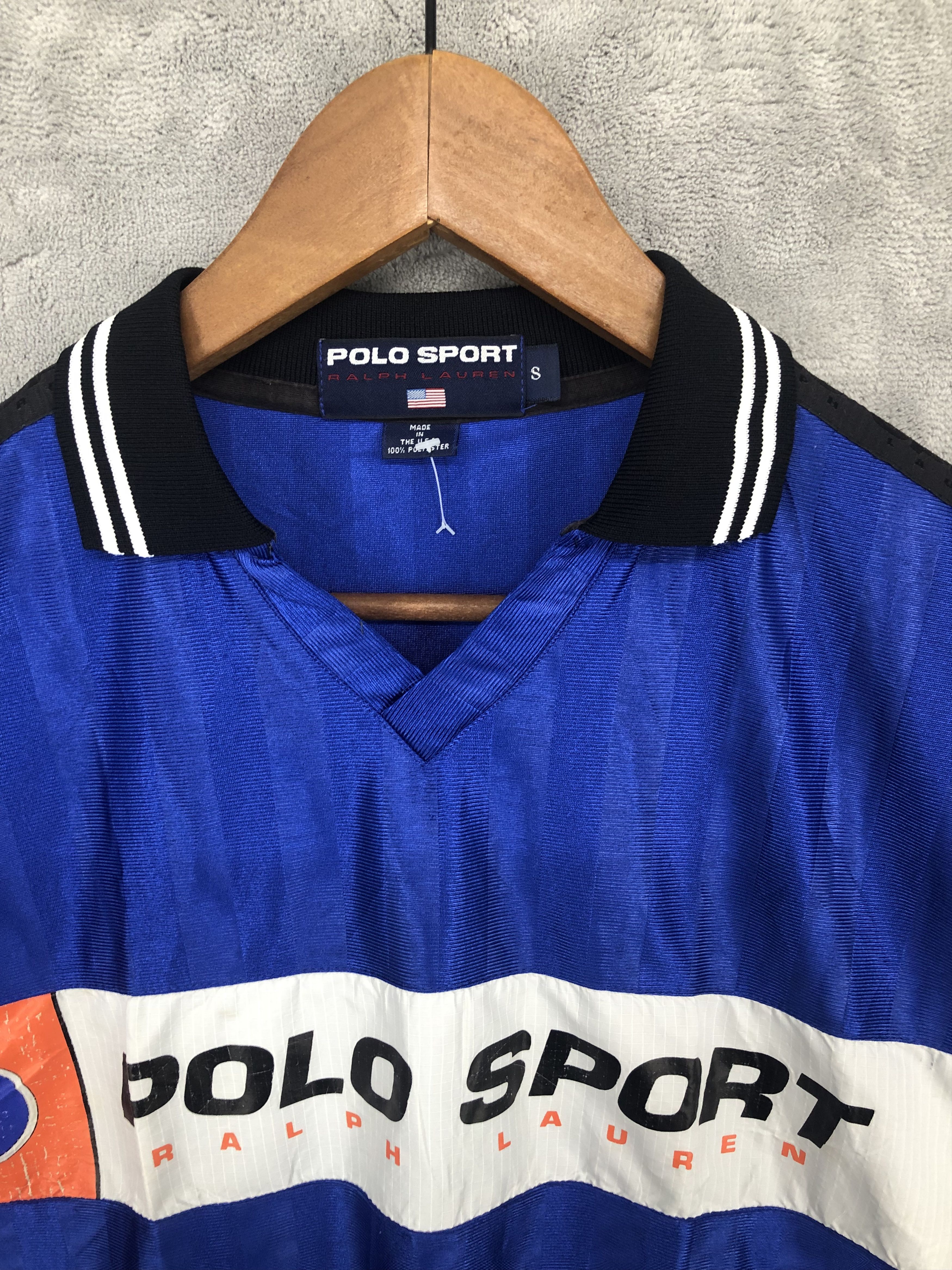 Polo Ralph Lauren × Ralph Lauren Sport × Vintage Vintage Polo Sport Jersey Size US S / EU 44-46 / 1 - 5 Thumbnail