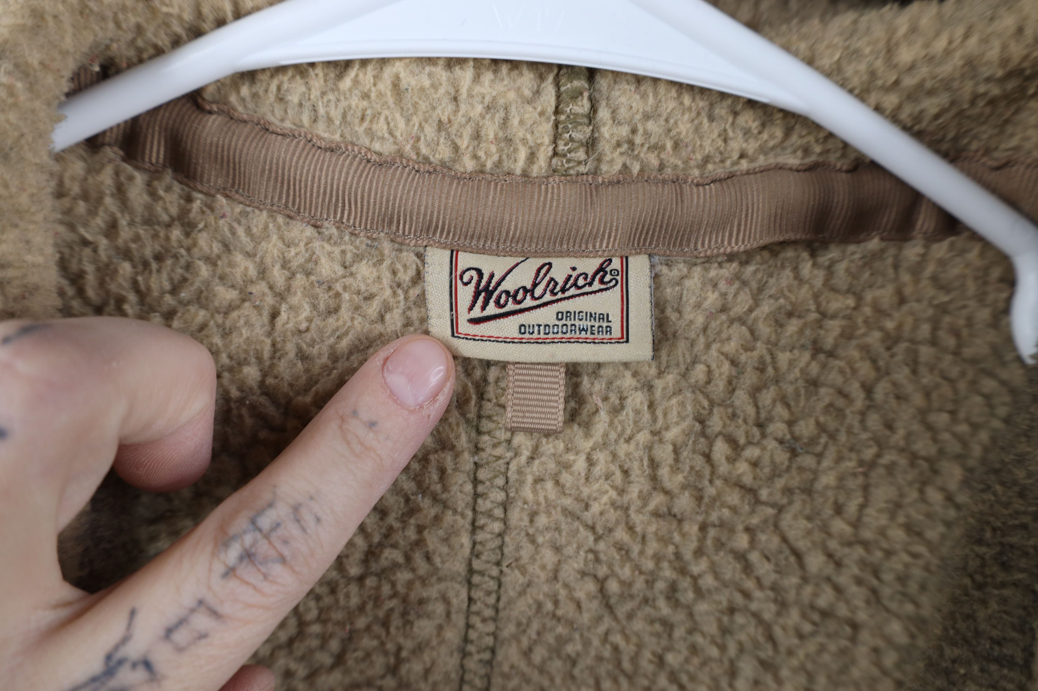 Woolrich Woolen Mills Vintage 90s Woolrich Polartec Fleece Full Zip Hooded Jacket Size XL / US 12-14 / IT 48-50 - 8 Thumbnail