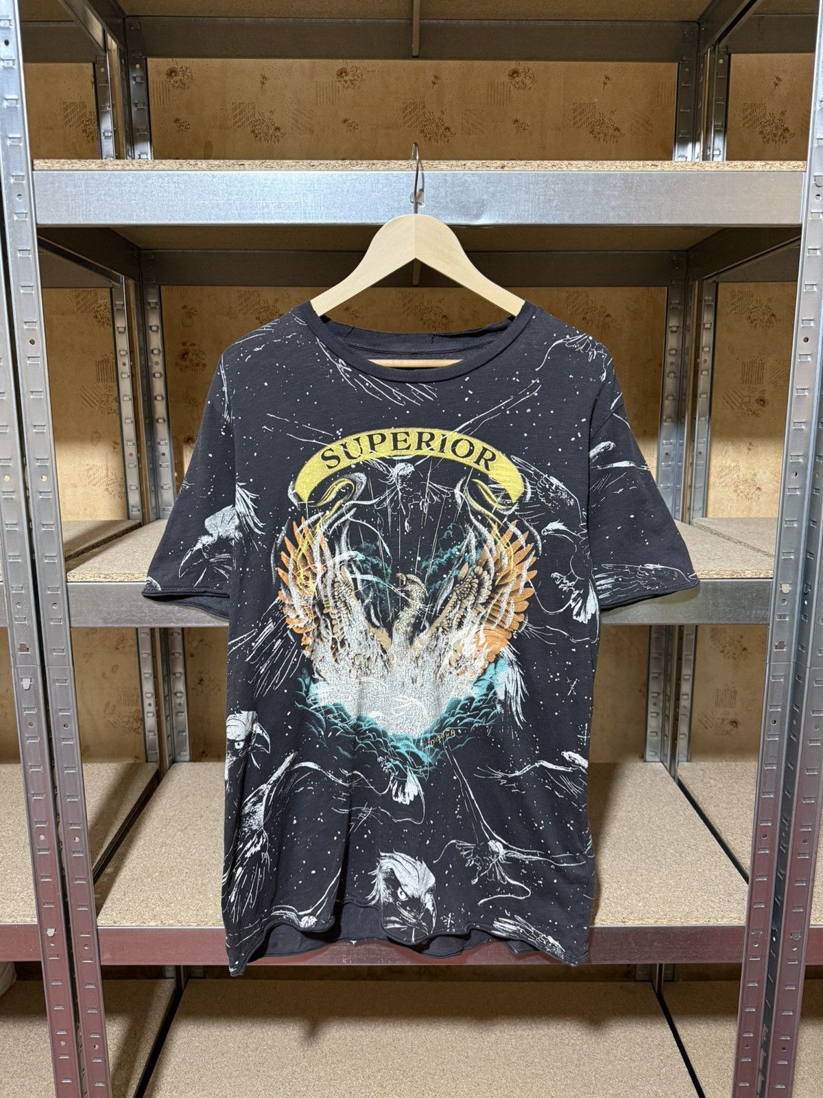 Diesel × Japanese Brand Vintage 90s Diesel Superior Distressed Thrashed T-Shirt Y2K Size US XL / EU 56 / 4 - 1 Thumbnail
