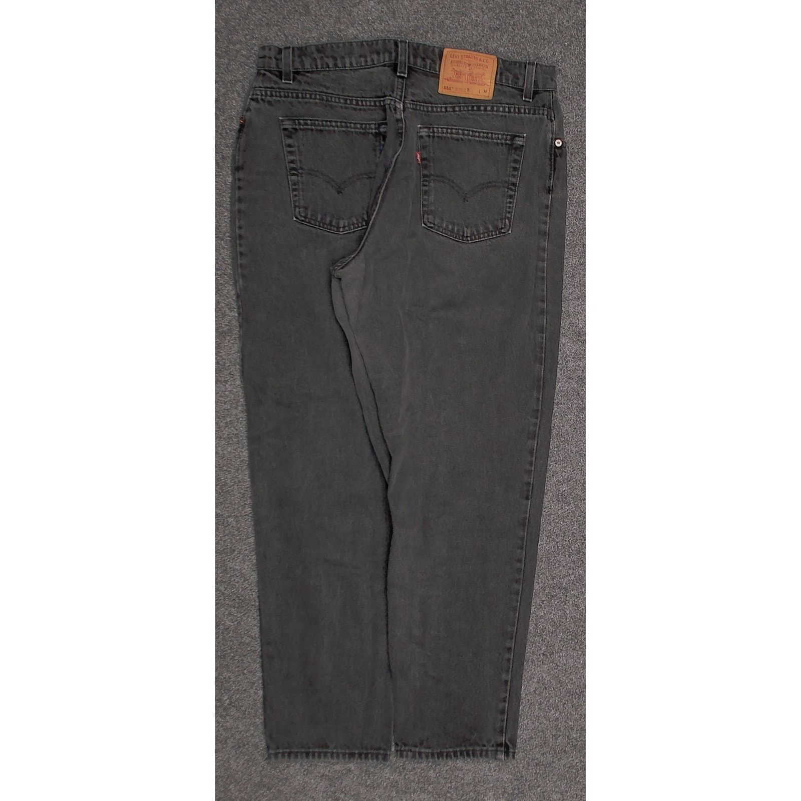 Levi's 1995 Made in USA Levis 551 Faded Black Tapered Jeans Womens Size 40" / US 18 - 4 Thumbnail
