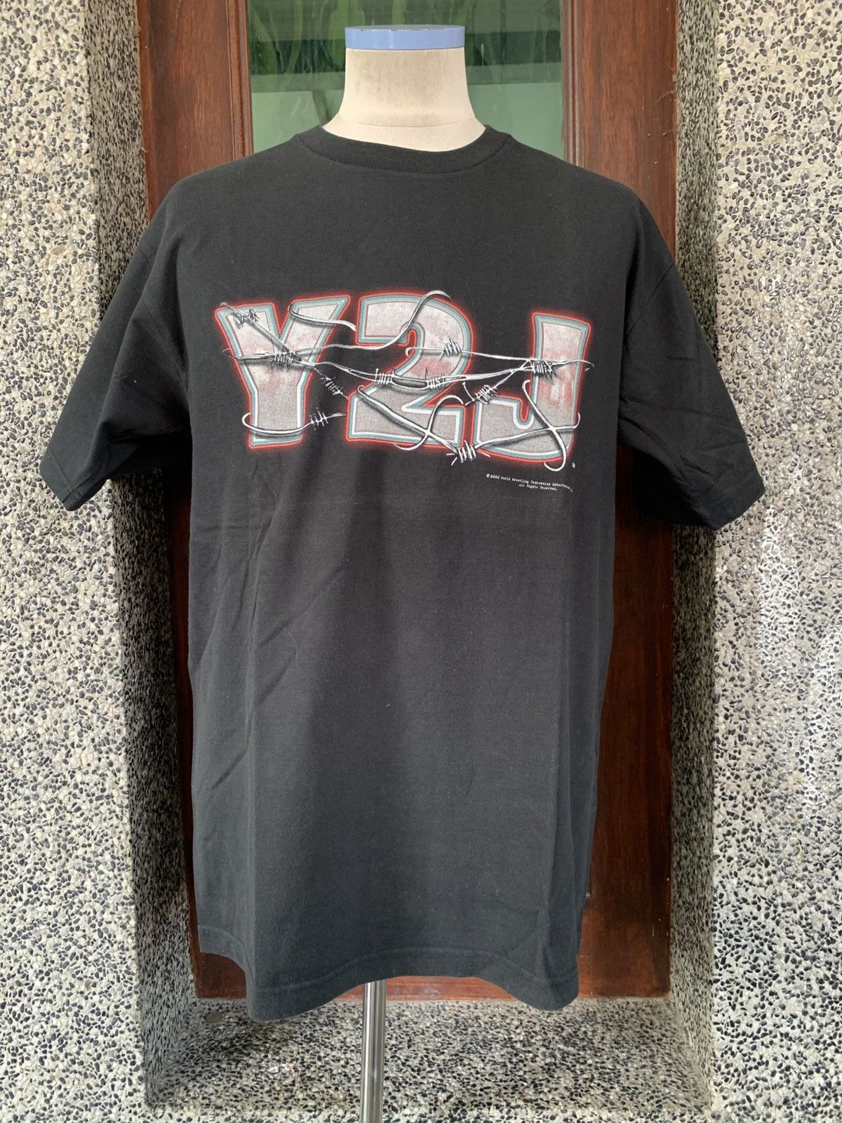 WWF Vintage Y2J Chris Jericho WWF Wrestling T shirt Size US XL / EU 56 / 4 - 1 Thumbnail