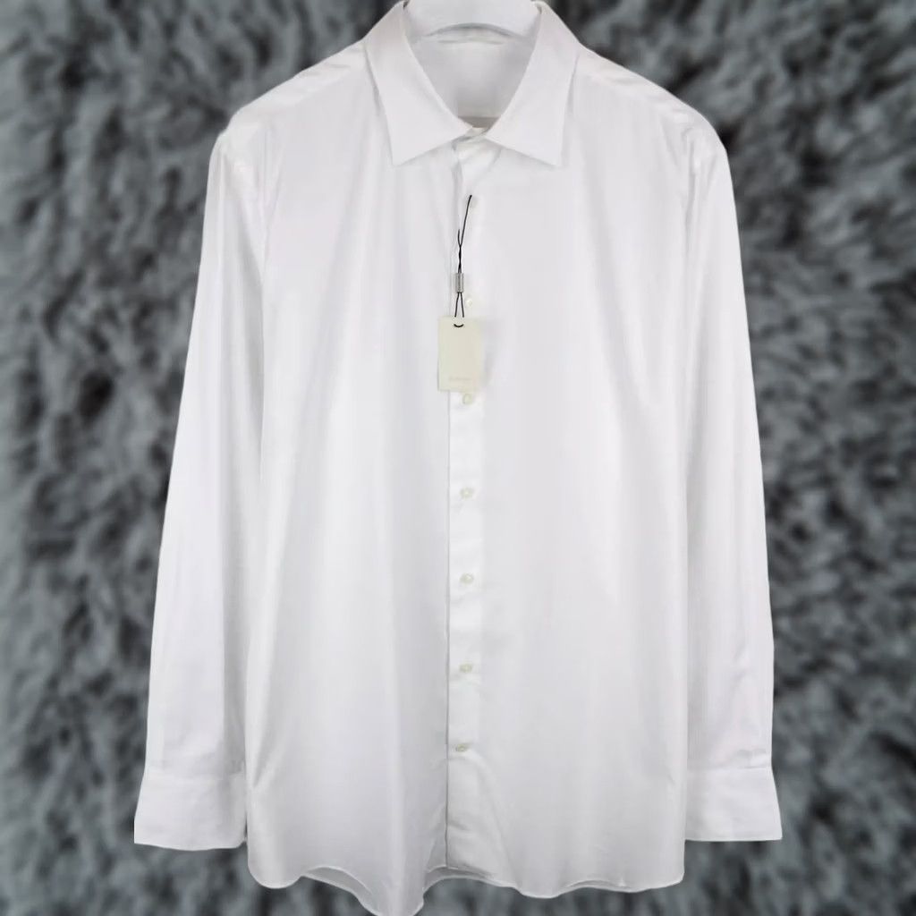Suitsupply Suitsupply Slim Fit Formal Shirt Men's 3XL Button-Up White Spread Neck Size 48R - 1 Thumbnail