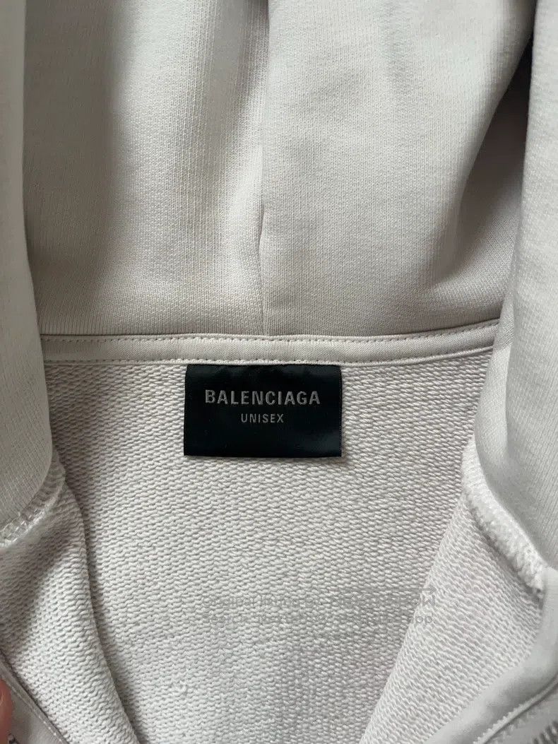 Balenciaga Balenciaga Logo Printed Hooded Sweatshirt with Zipper and Size US S / EU 44-46 / 1 - 2 Thumbnail