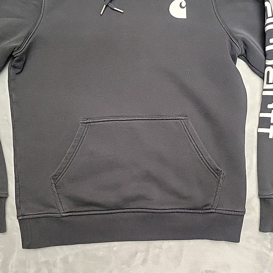 Carhartt Carhartt Hoodie Womens S Black 4-6 Hooded Sweatshirt Work Pullover Fleece Size S / US 4 / IT 40 - 2 Thumbnail