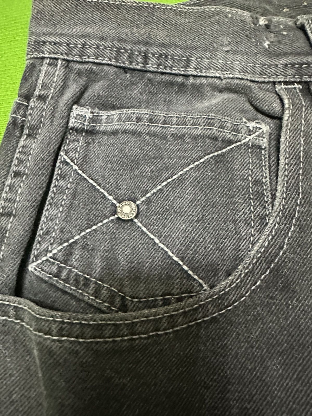 Pelle Pelle Pelle pelle baggy distressed denim pants Size US 39 - 6 Thumbnail
