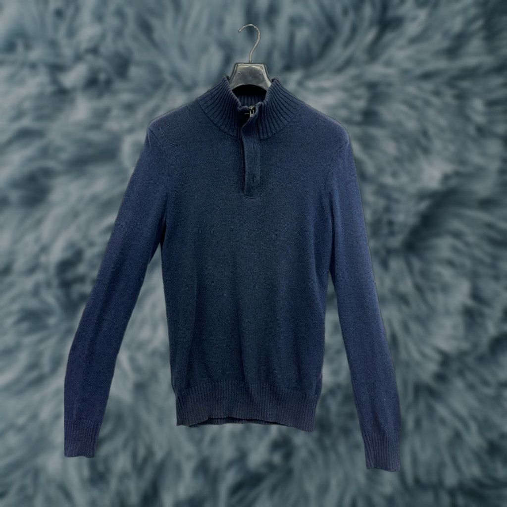 American Eagle Outfitters American Eagle Outfitters Sweater Mens Size S Navy Blue 100% Cotton Pullover Size US S / EU 44-46 / 1 - 1 Thumbnail